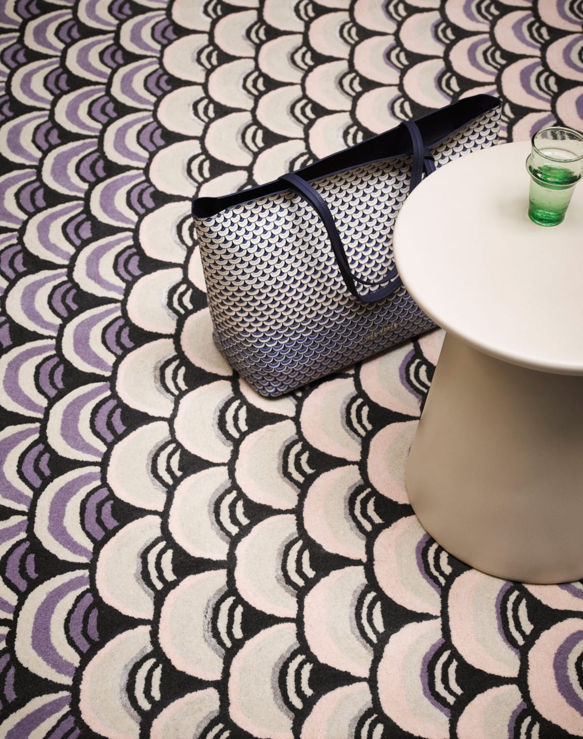 Masquerade pink-gray rug