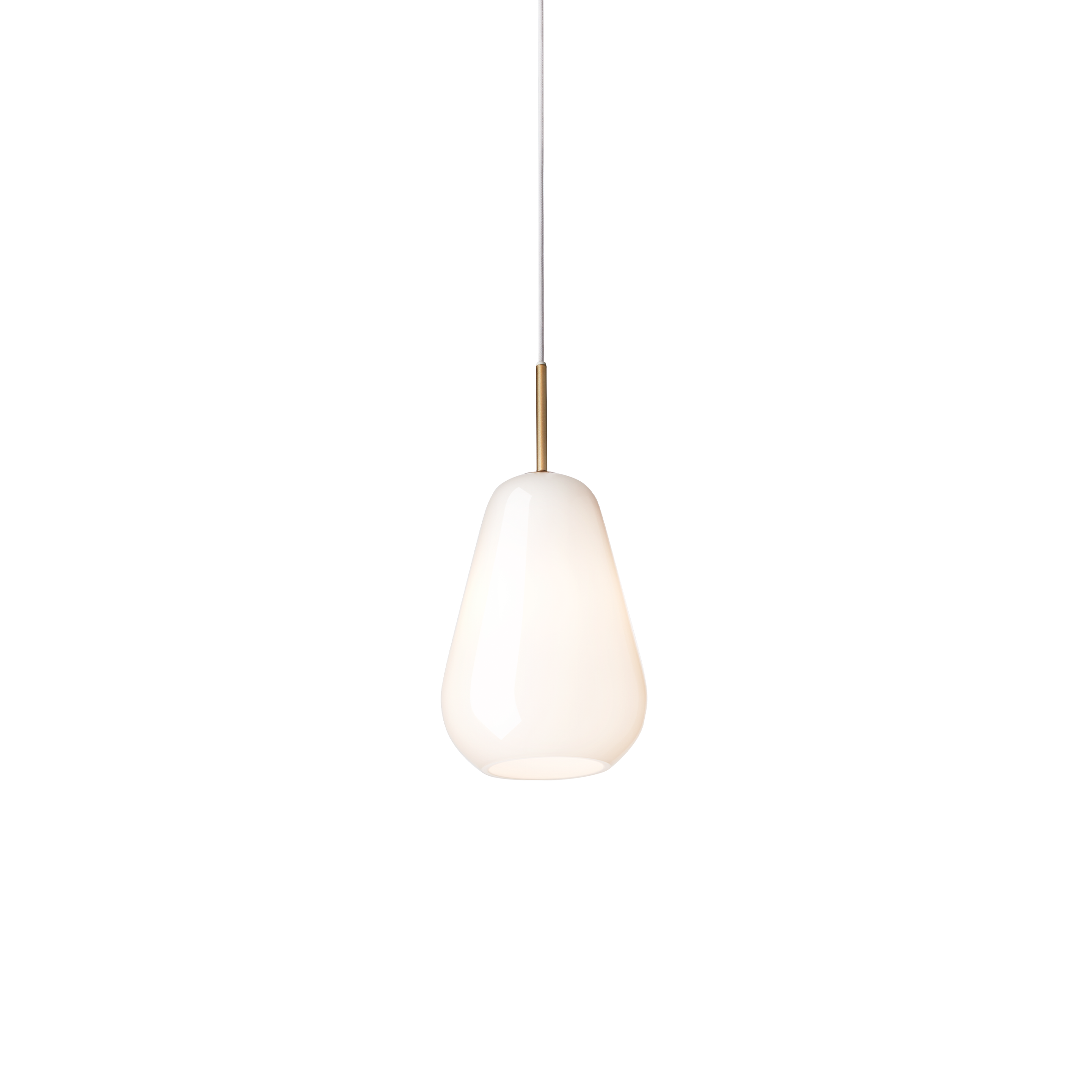 Lampa wisząca ANOLI złoty z opalowym szkłem – Nuura