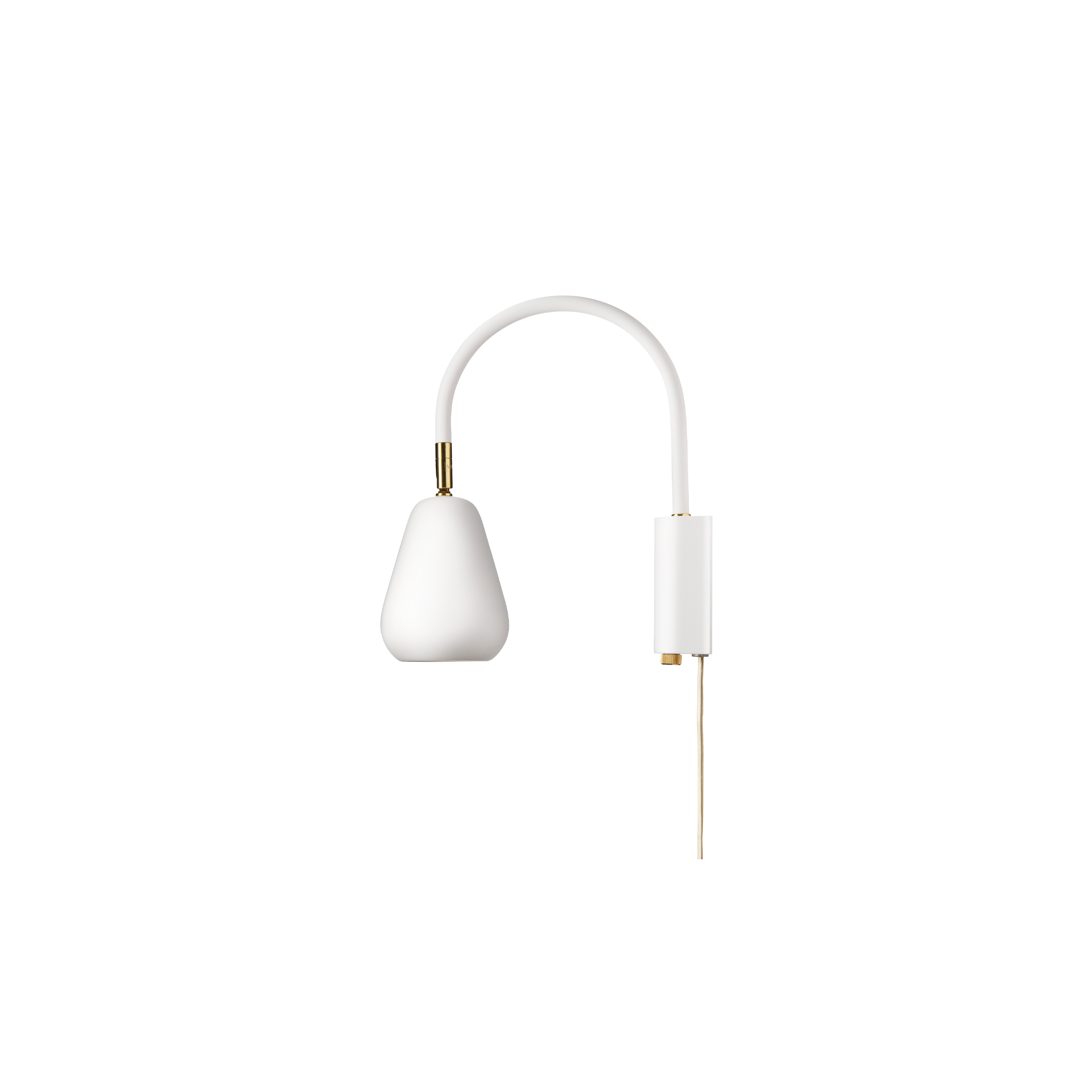 Lampa ścienna regulowana ANOLI złoty z białym – Nuura