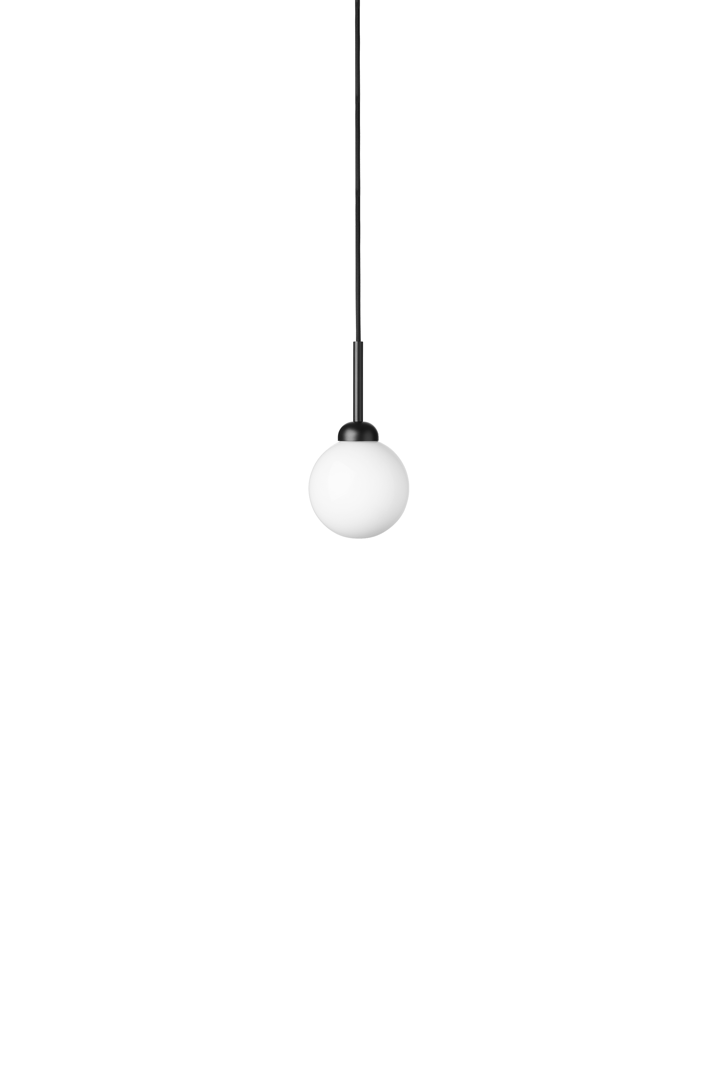 Lampa wisząca APIALES czarny z opalowym szkłem – Nuura