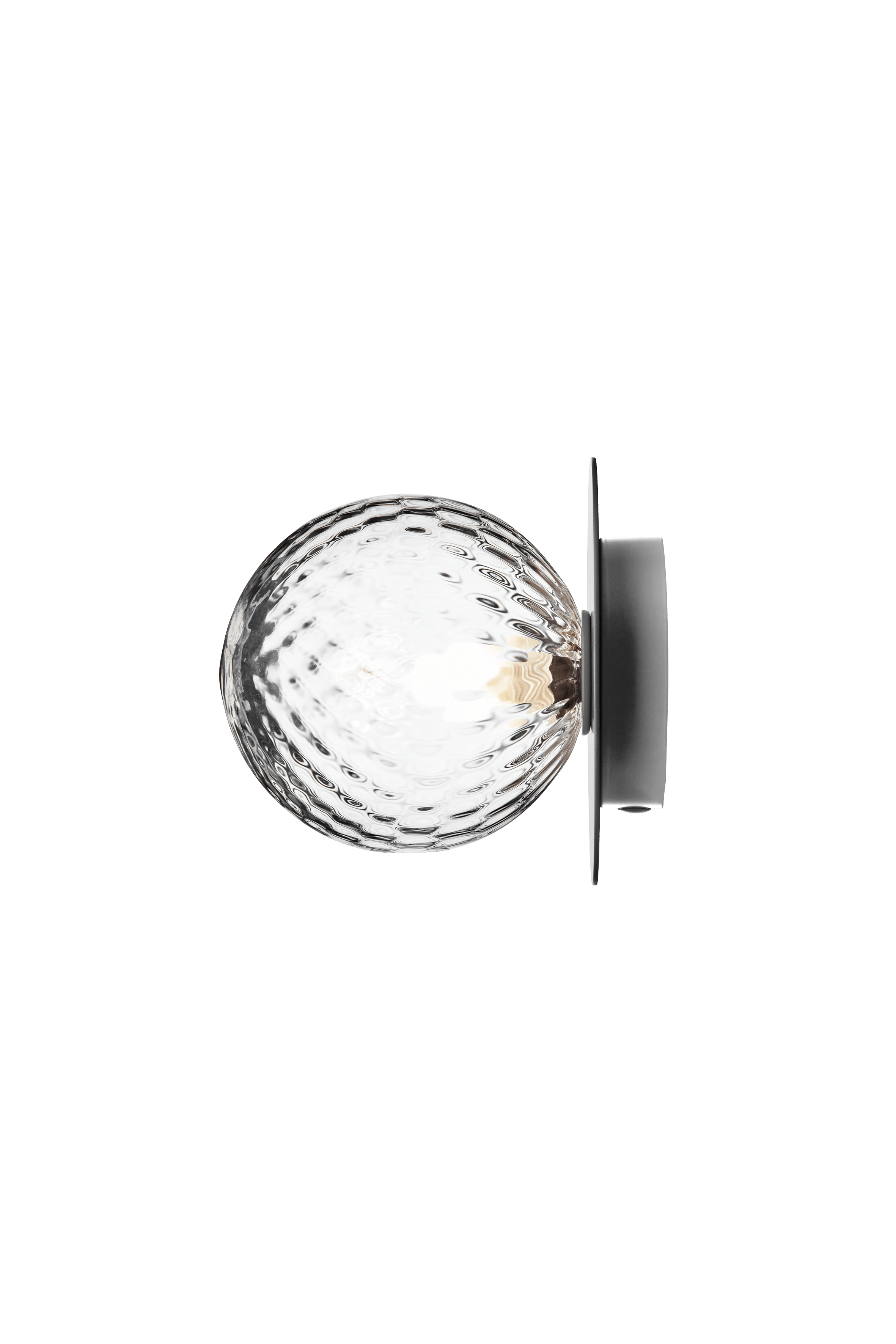 Wandlampe LIILA silber mit transparentem Glas