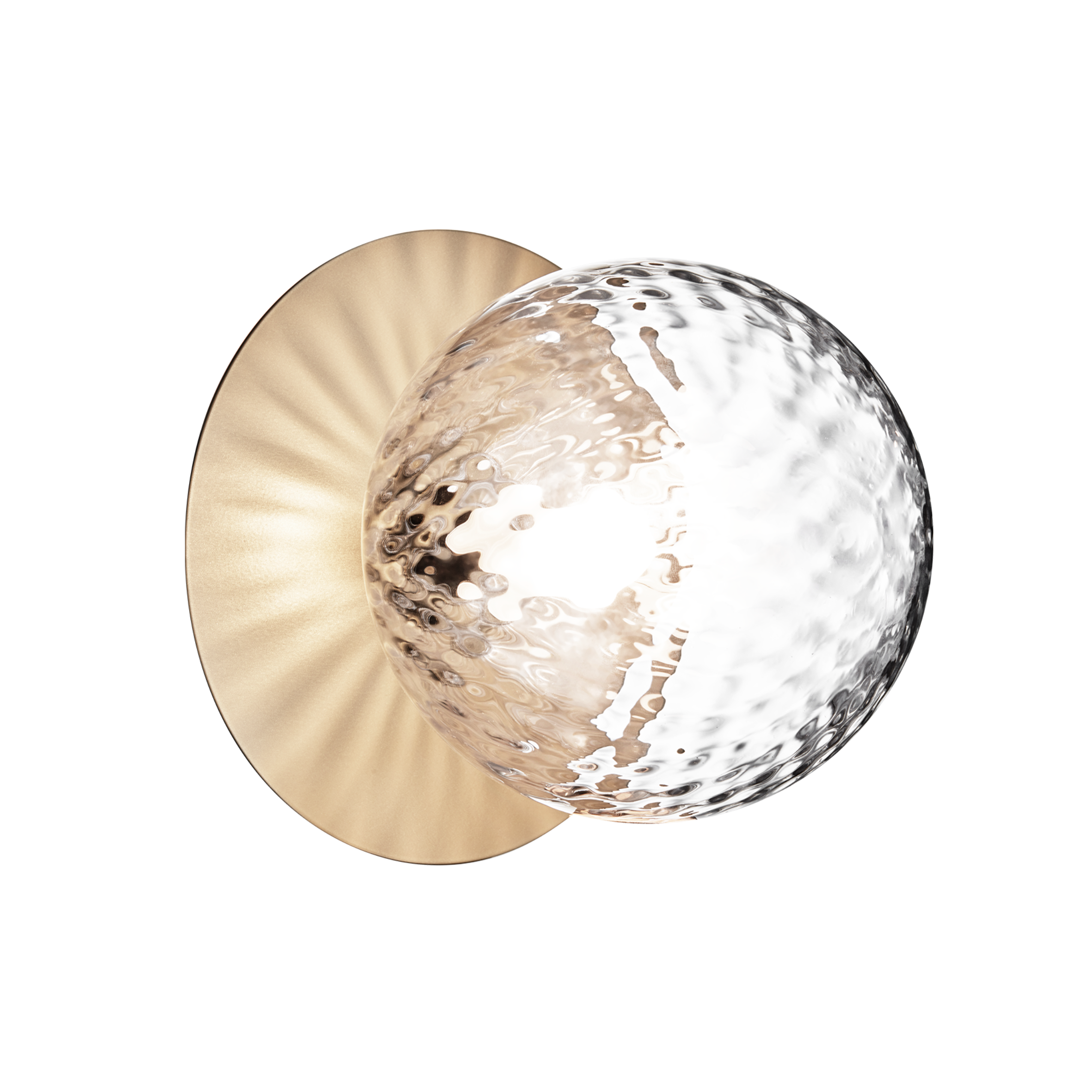 LIILA Gold Recessed Wall Sconce with Transparent Glass