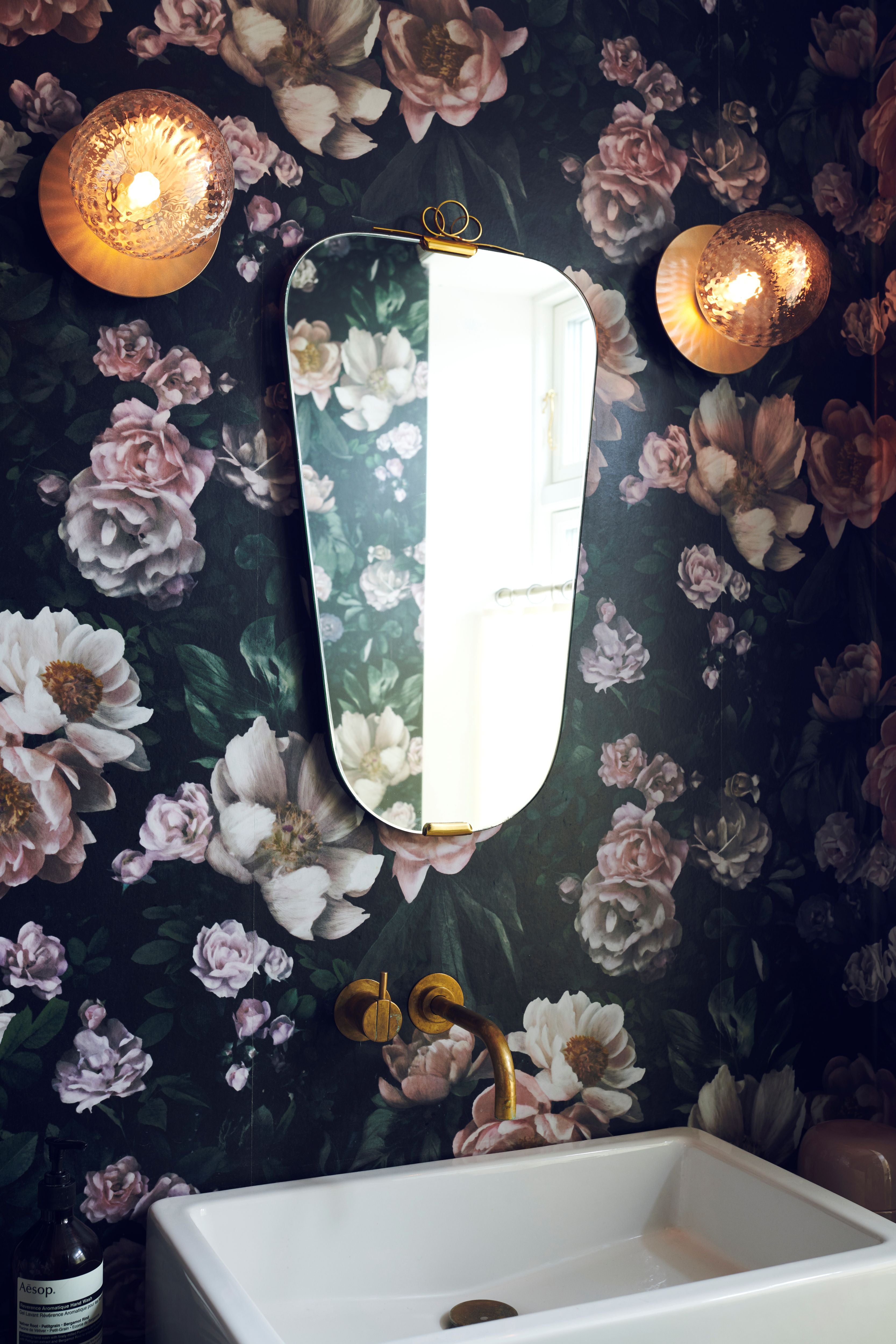 LIILA Gold Recessed Wall Sconce with Transparent Glass