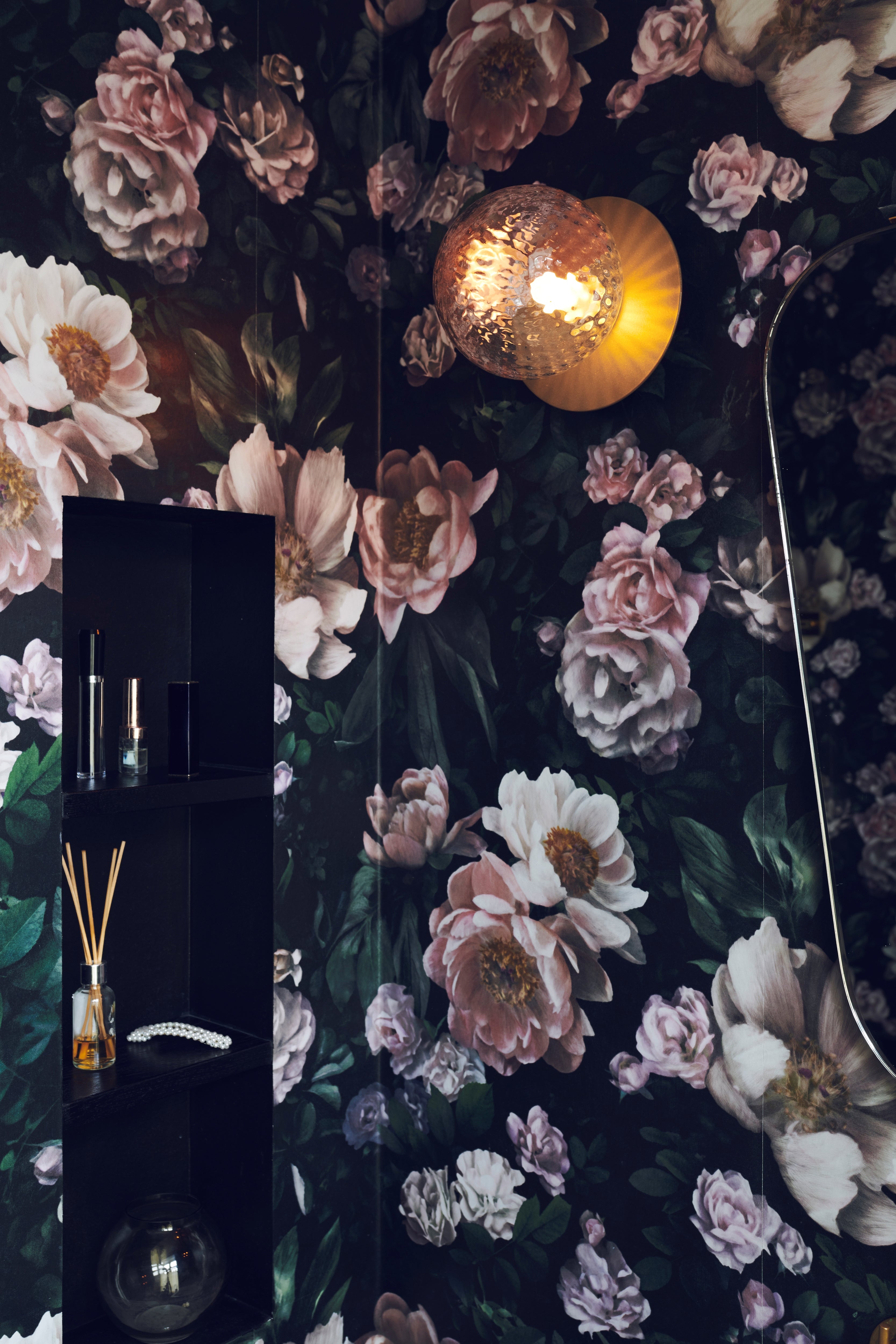 LIILA Gold Recessed Wall Sconce with Transparent Glass