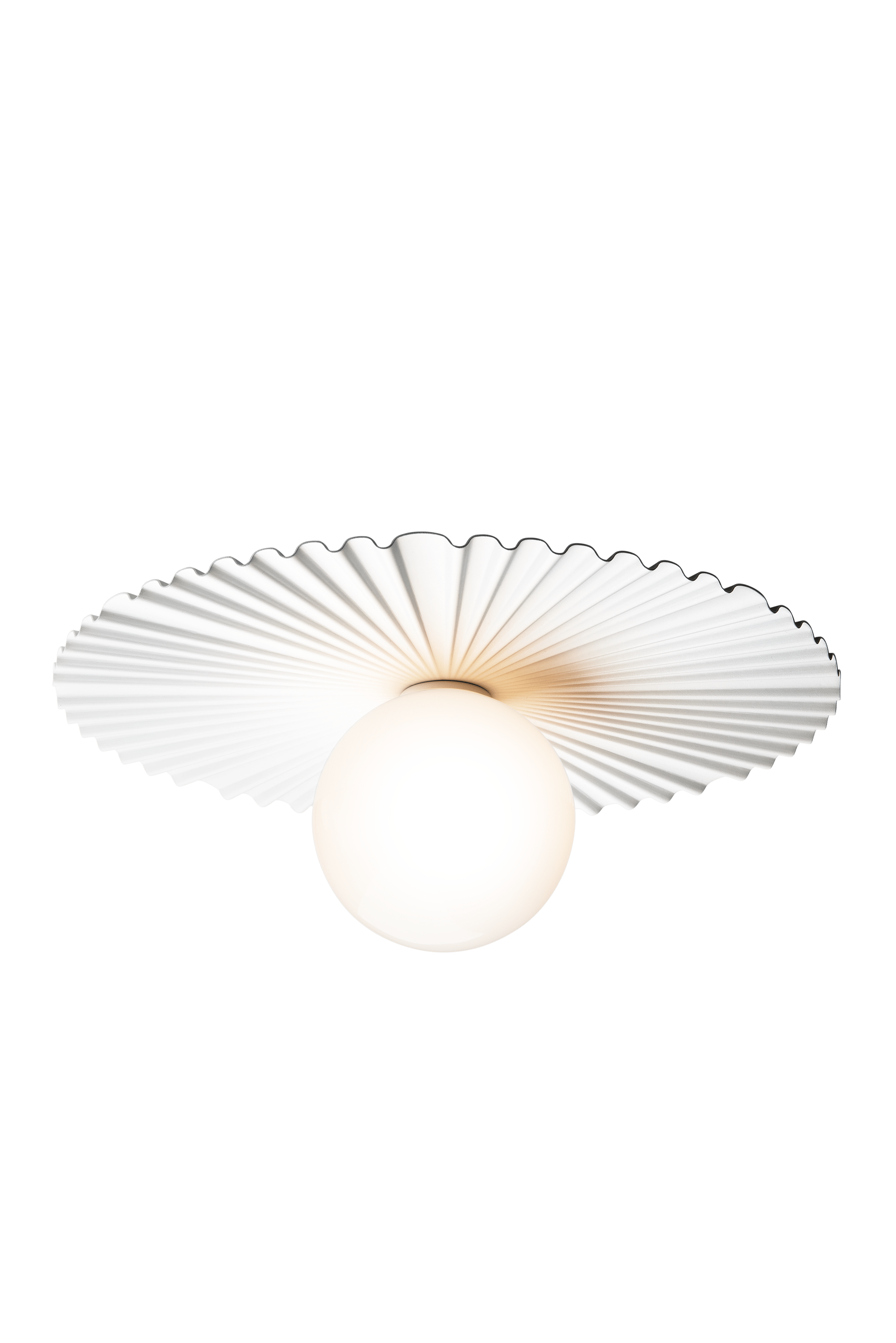 Wandleuchte LIILA MUUSE weiß mit opalem Glas