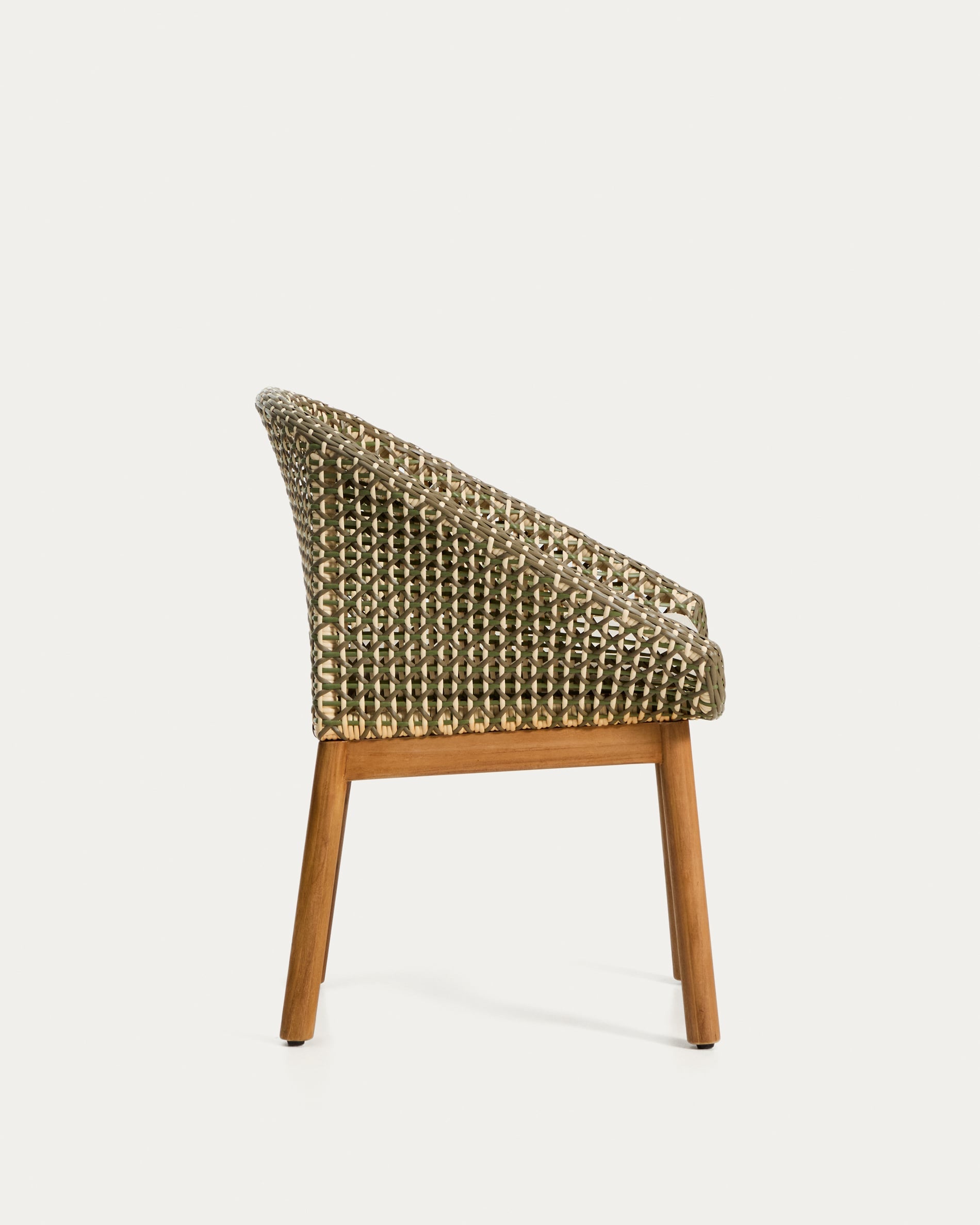 OLBIA Garden Chair in Synthetic Rattan and Teak Wood