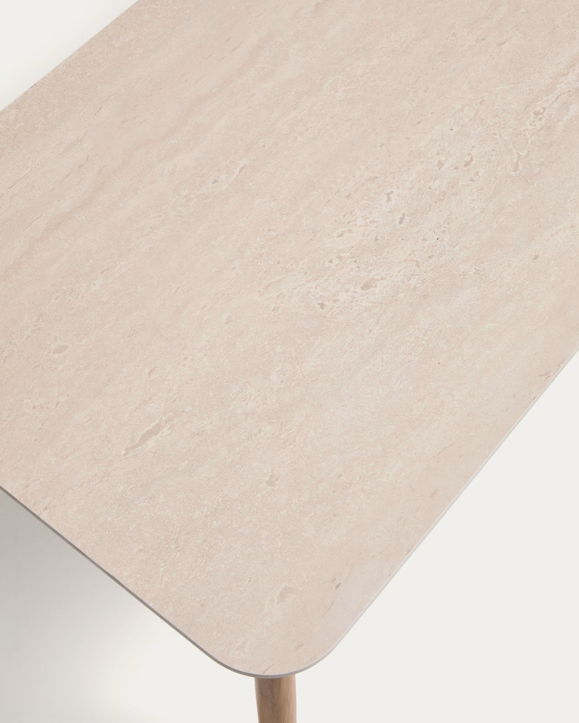 Gartenmöbelset SIRTE ecru mit Aluminiumgestell in Holzoptik