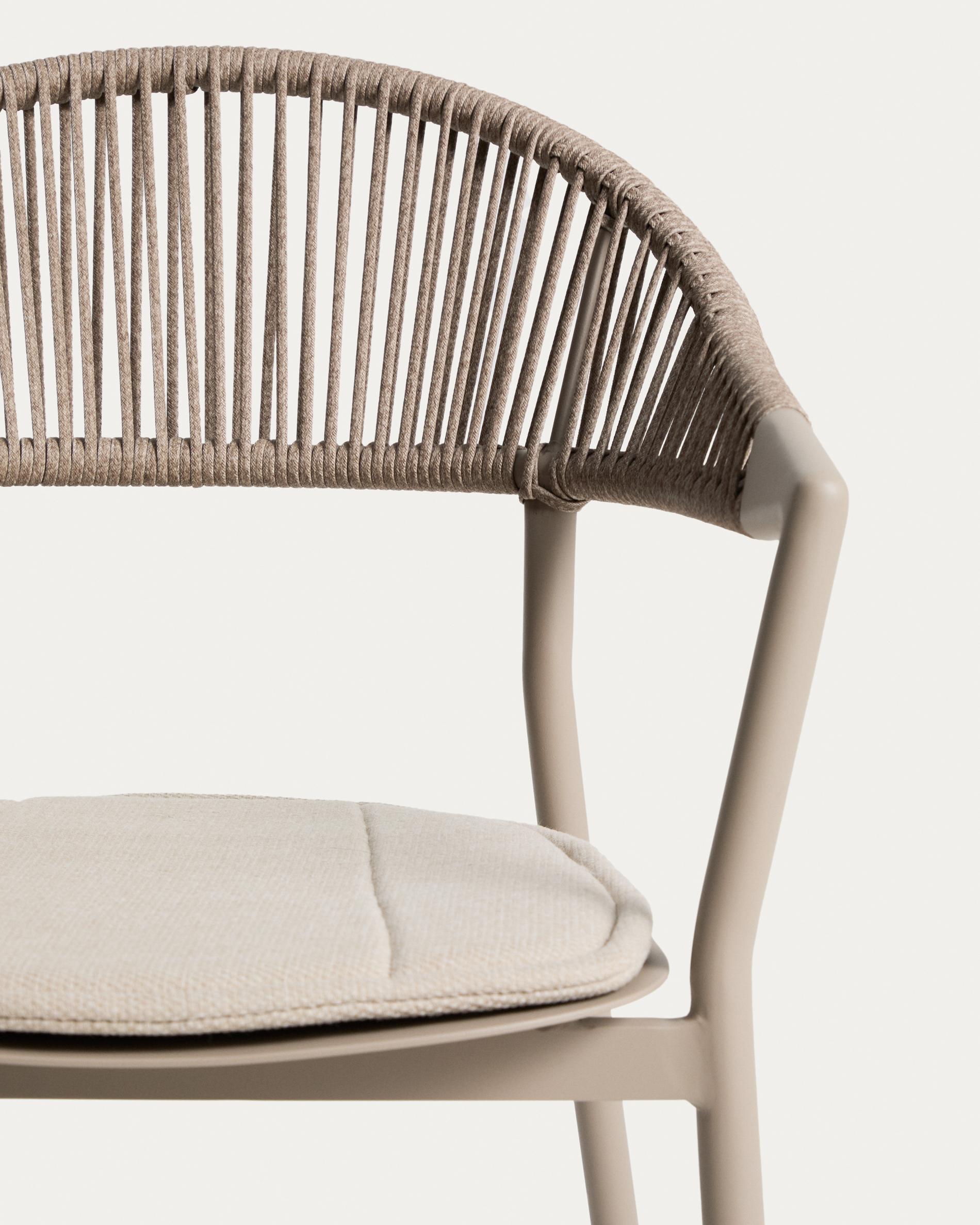 Krzesło ogrodowe ALIMIA taupe – Kave Home