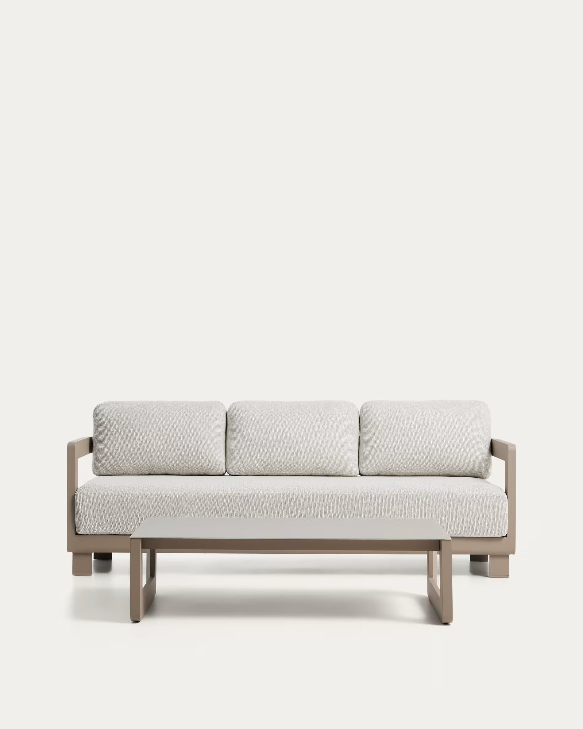 NERANO 2-Piece Garden Set in Gray-Beige