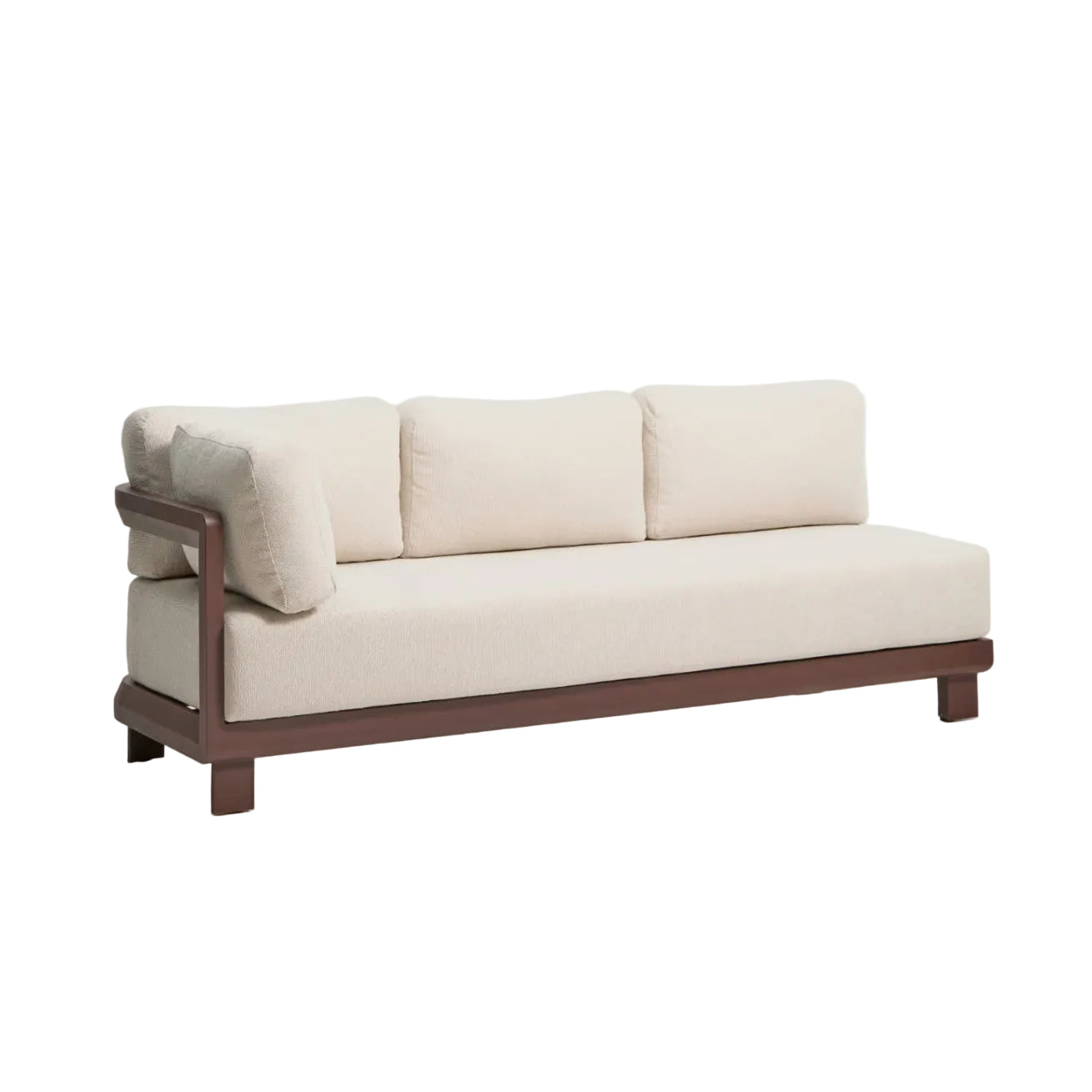 3-Seater Outdoor Sofa NERANO Brown [Ewelina] [Amelia spr]