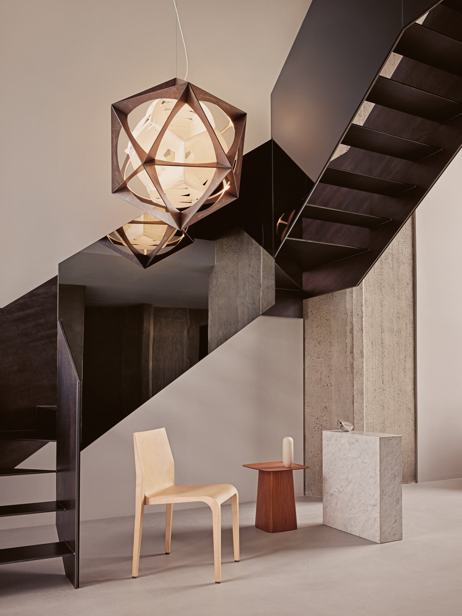 OE QUASI pendant lamp dark aluminum