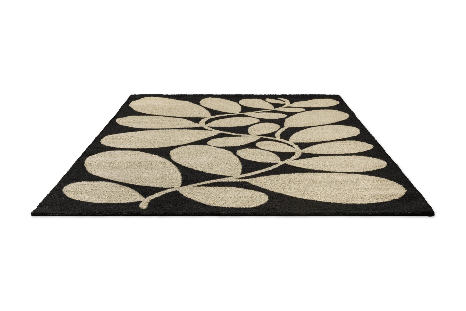 SYCAMORE outdoor rug black with beige