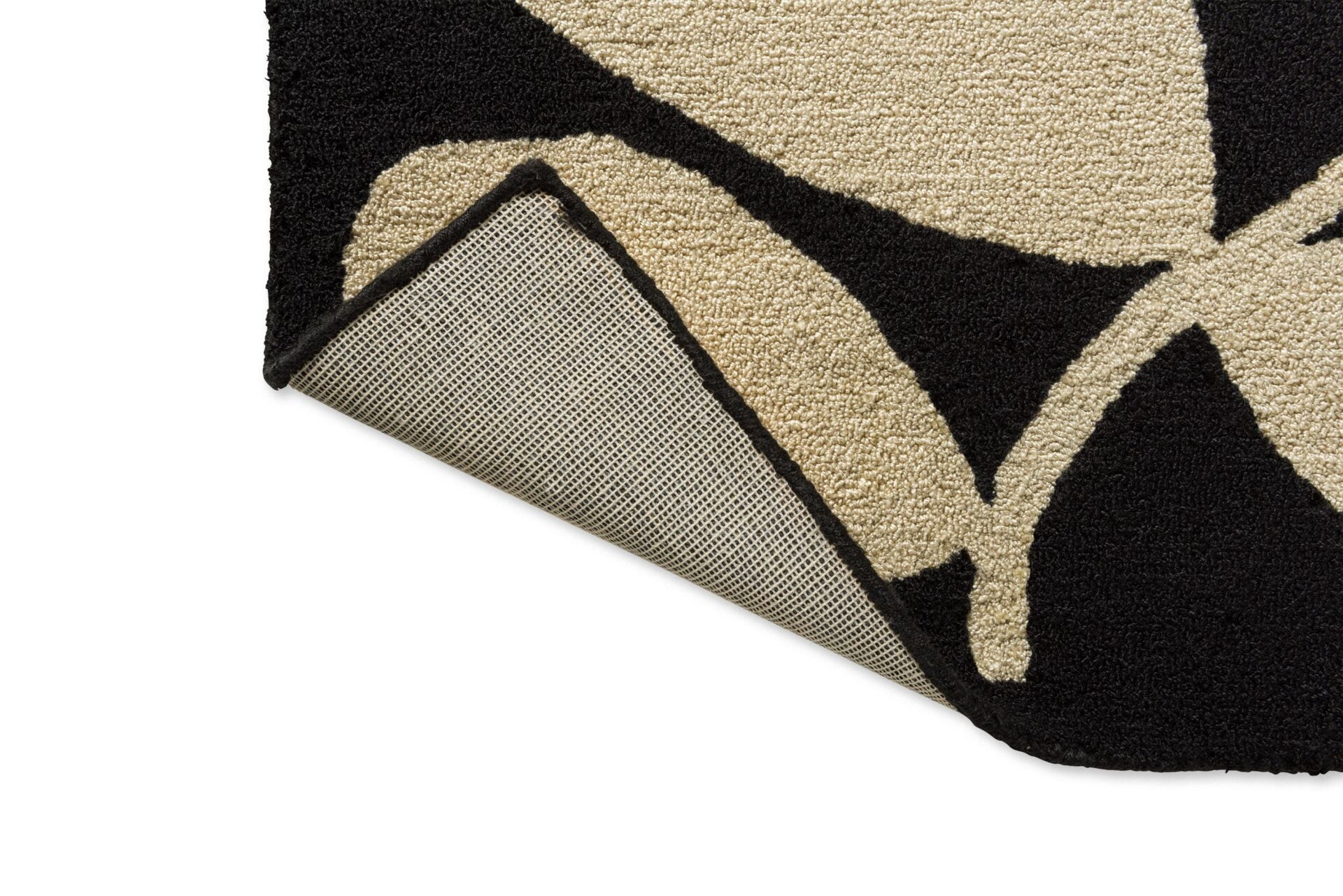 SYCAMORE outdoor rug black with beige
