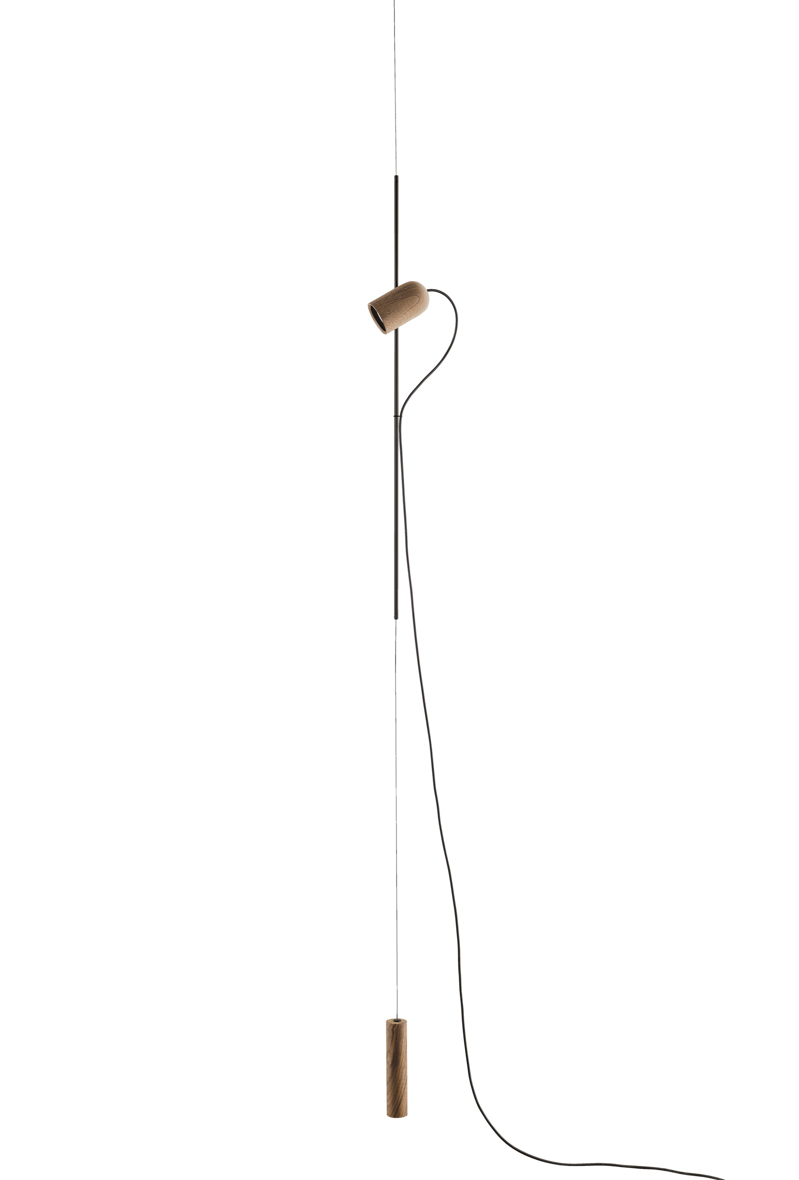ONFA Pendant Lamp Walnut Wood with Graphite Finish