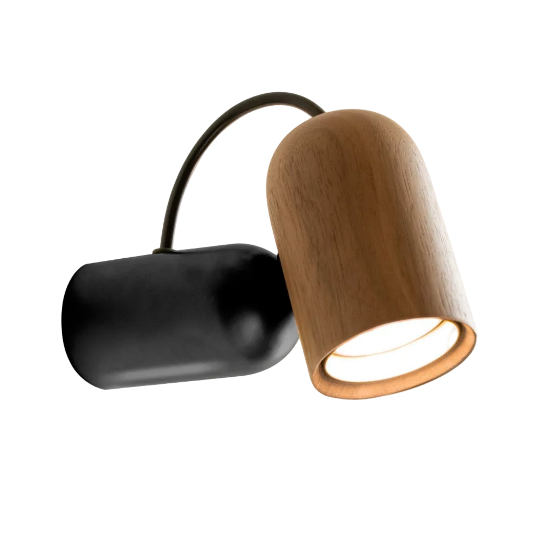 ONFA Wall Lamp Walnut Wood with Graphite Finish