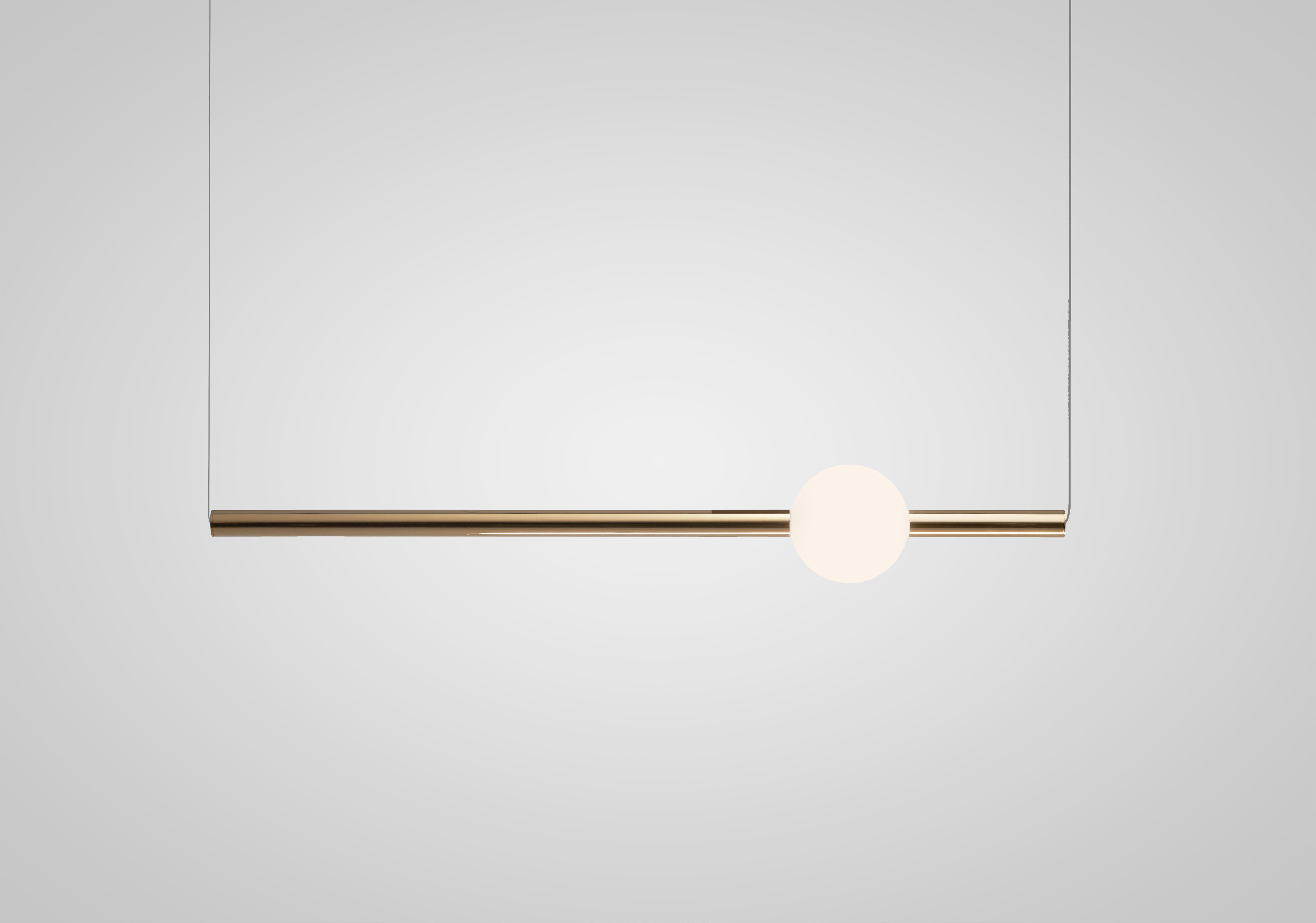 Pendelleuchte ORION GLOBE poliertes Gold