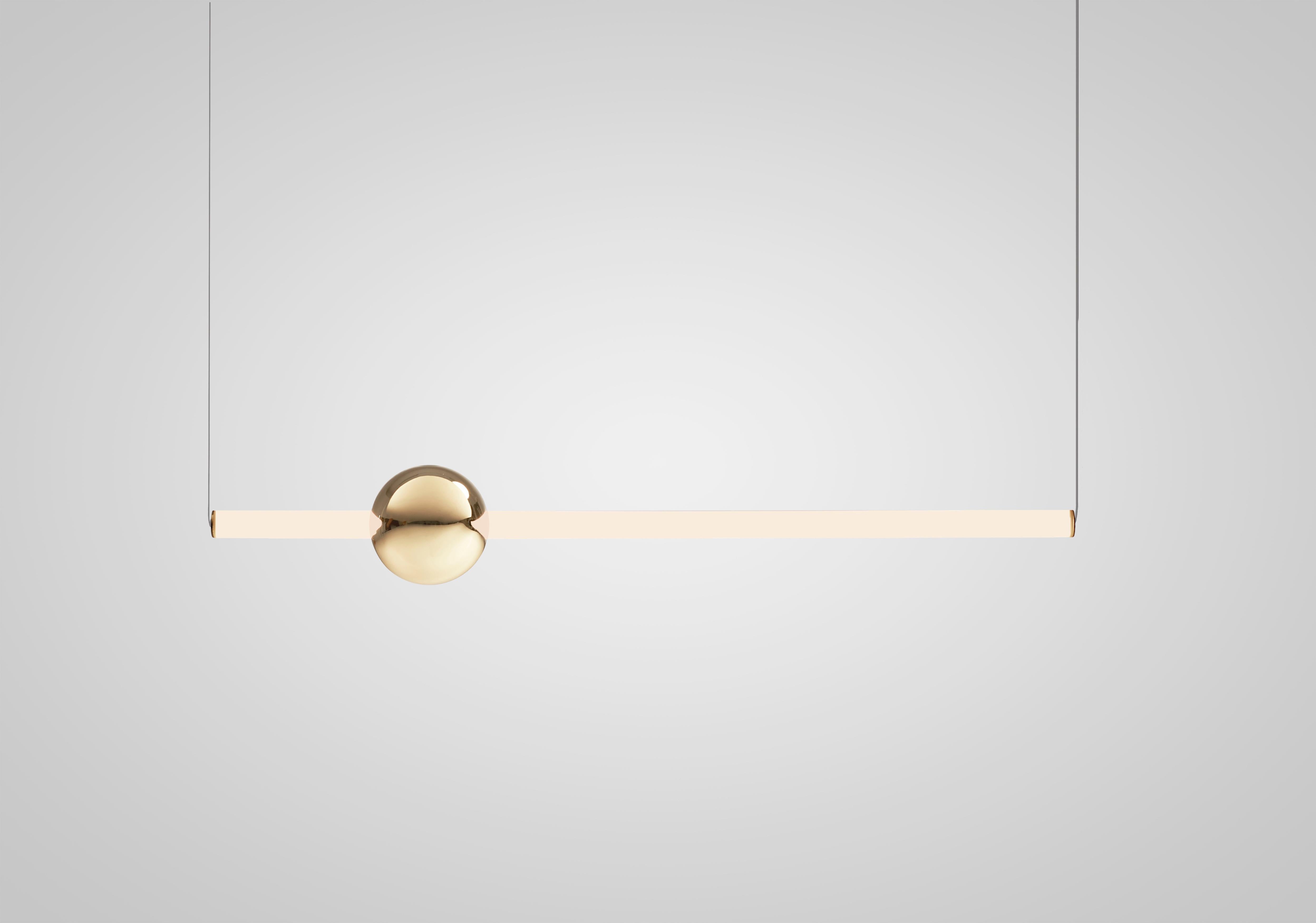 Pendelleuchte ORION TUBE poliertes Gold