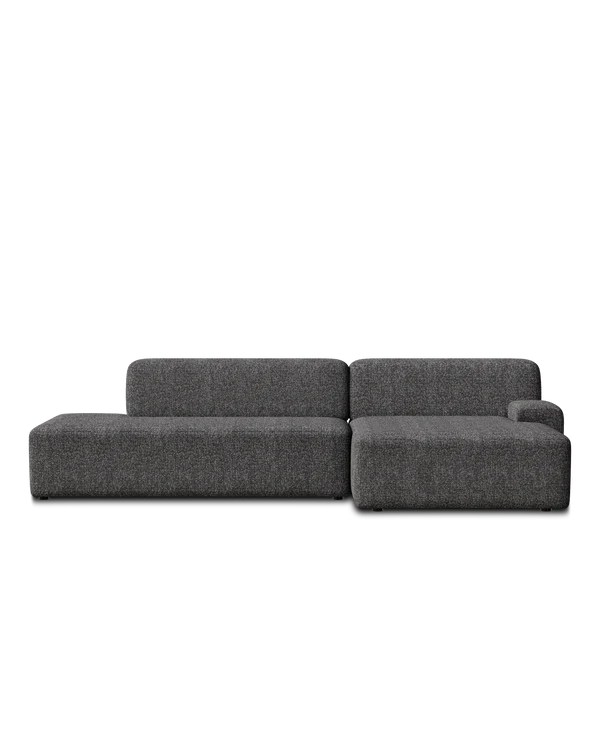 UMI Modular Sofa - Right Open Element in Stone Black