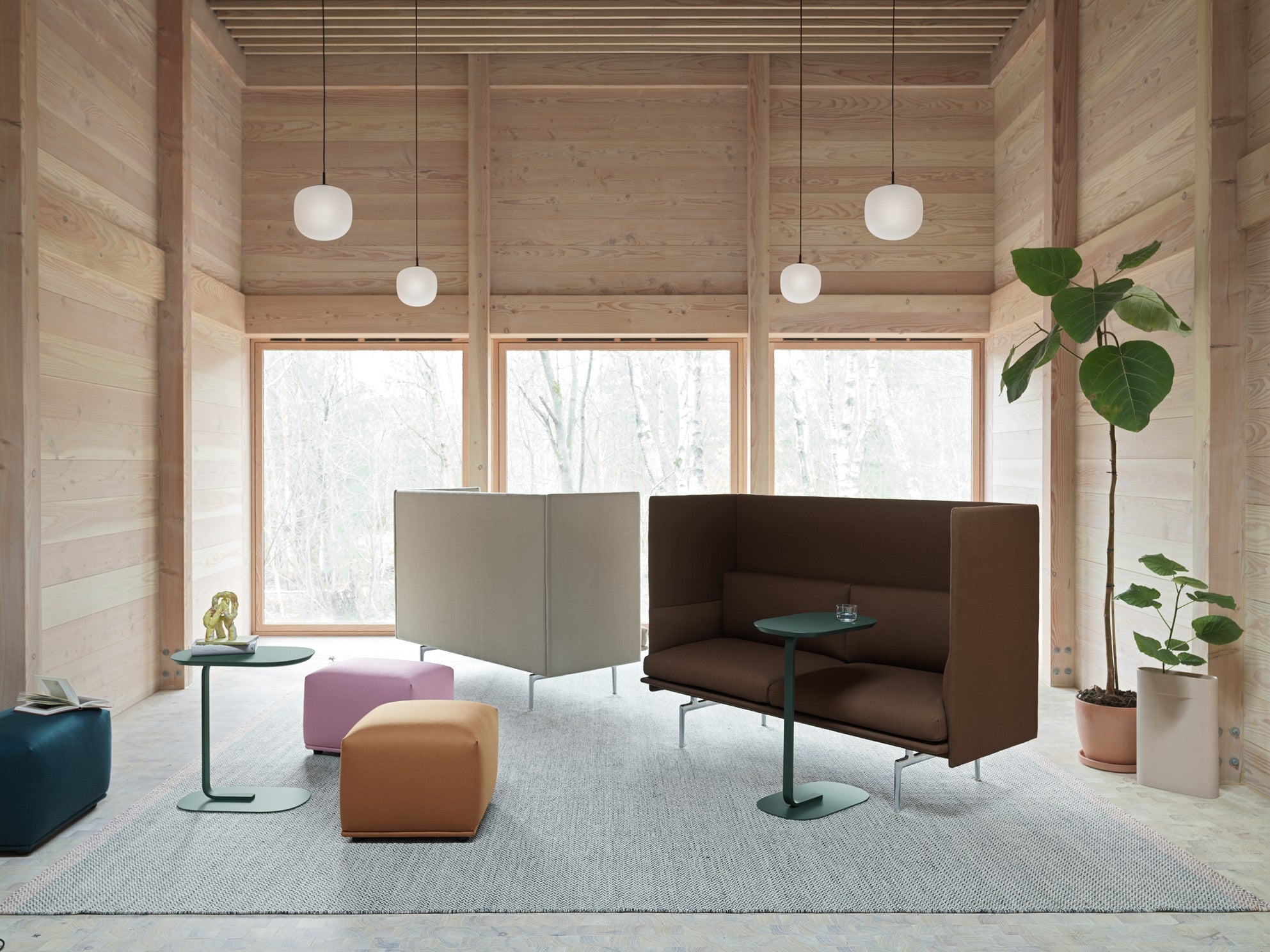 Sofa 3-osobowa OUTLINE HIGHBACK tapicerowana