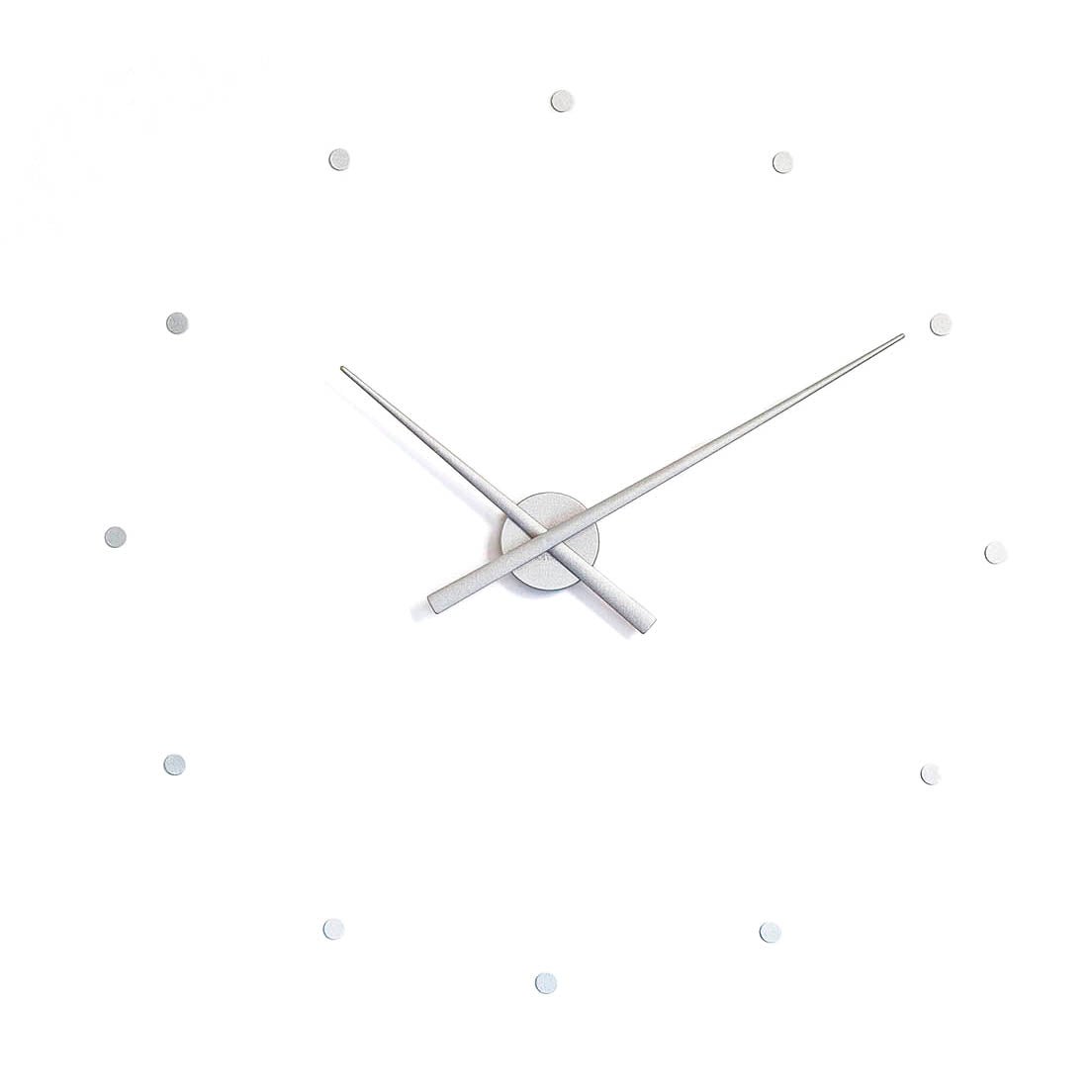 Wanduhr OJ silber