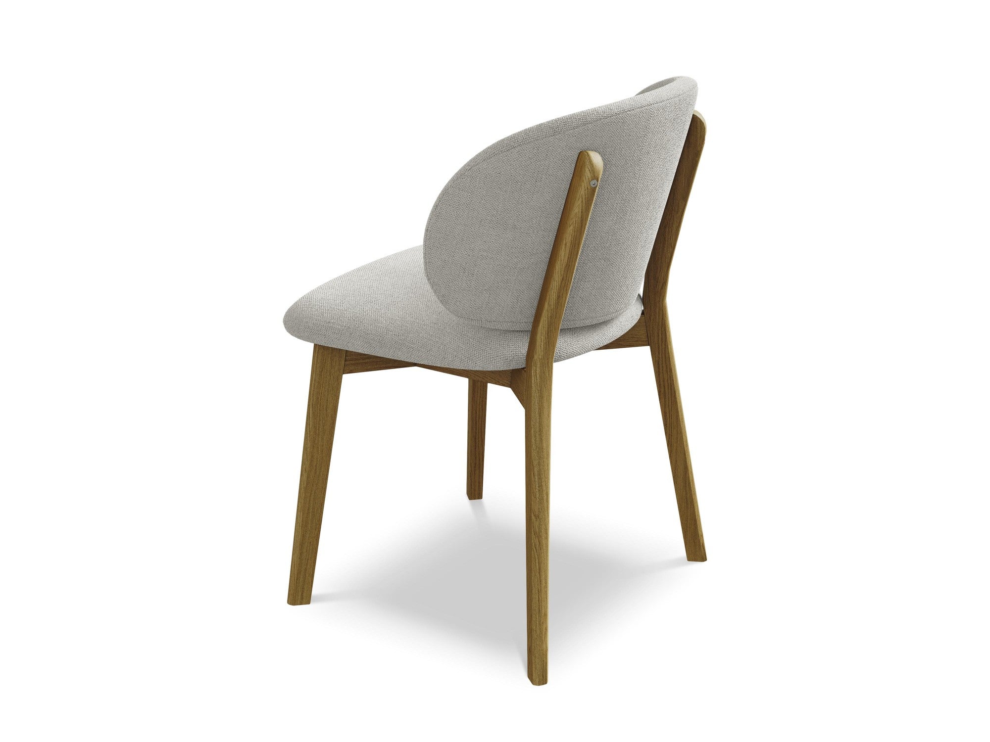PAHOA Chair in Light Gray with Beech Base