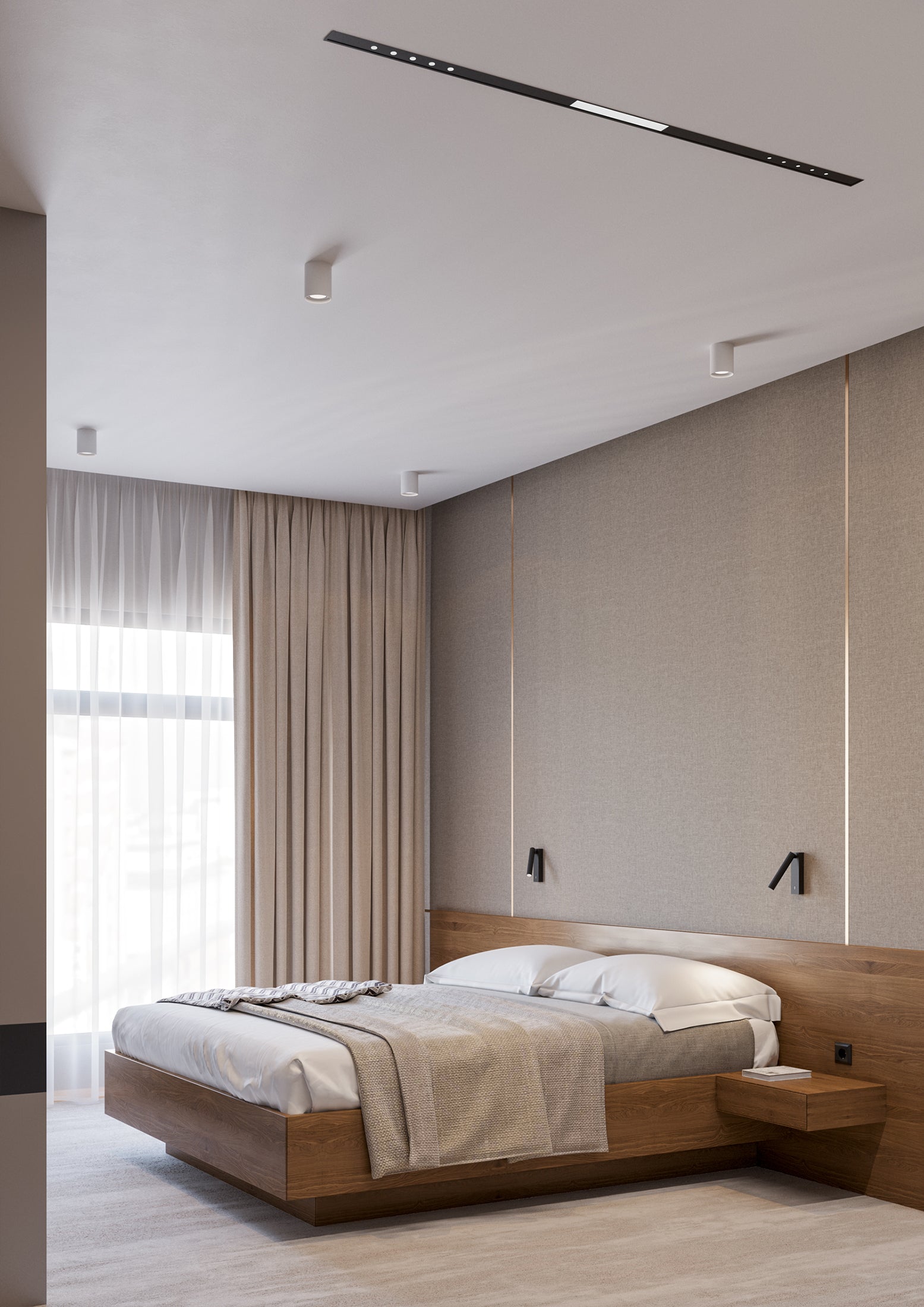 Verstellbare Wandleuchte PET MICRO R SWITCH