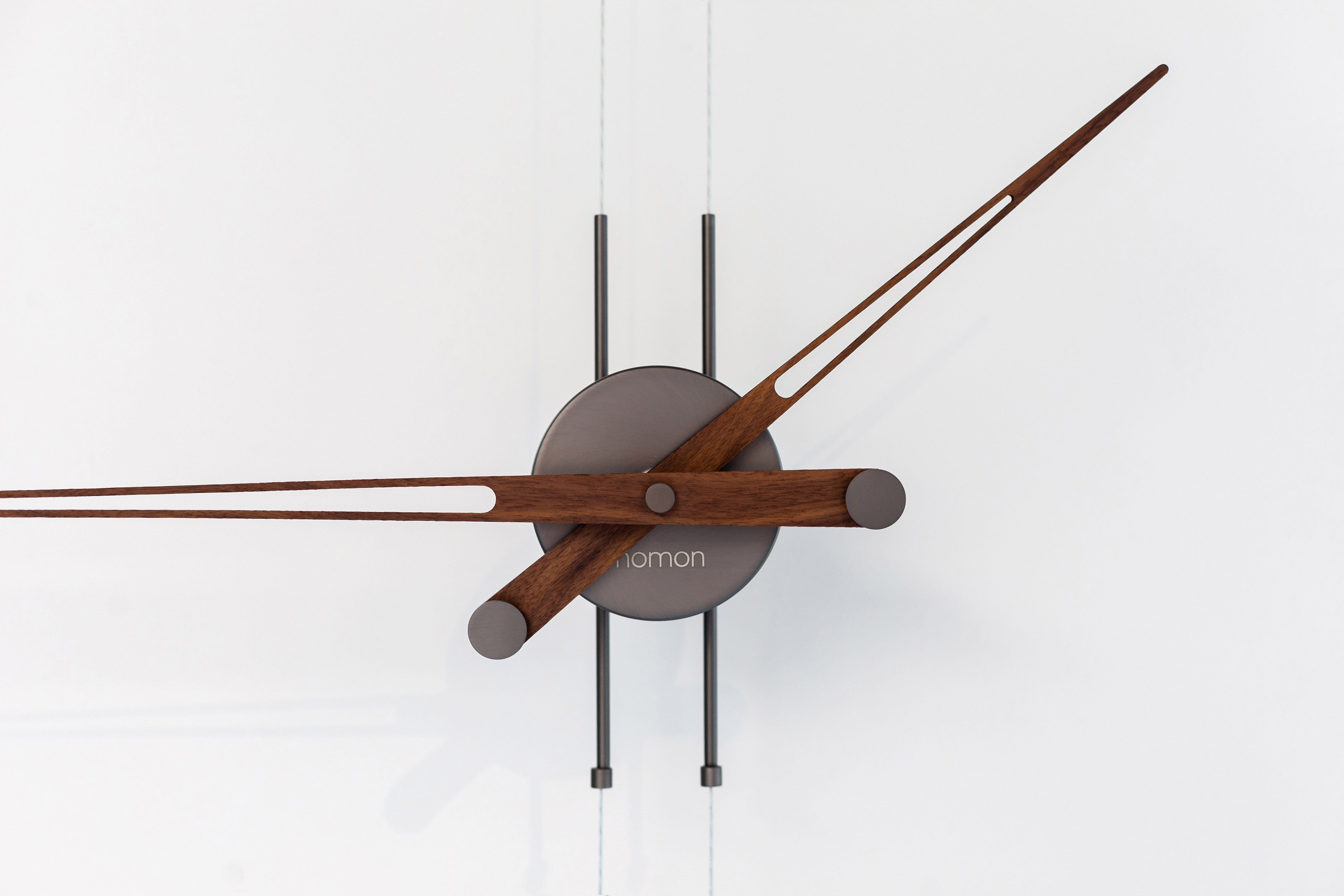 Hanging Clock PENDULO Walnut Wood with Graphite