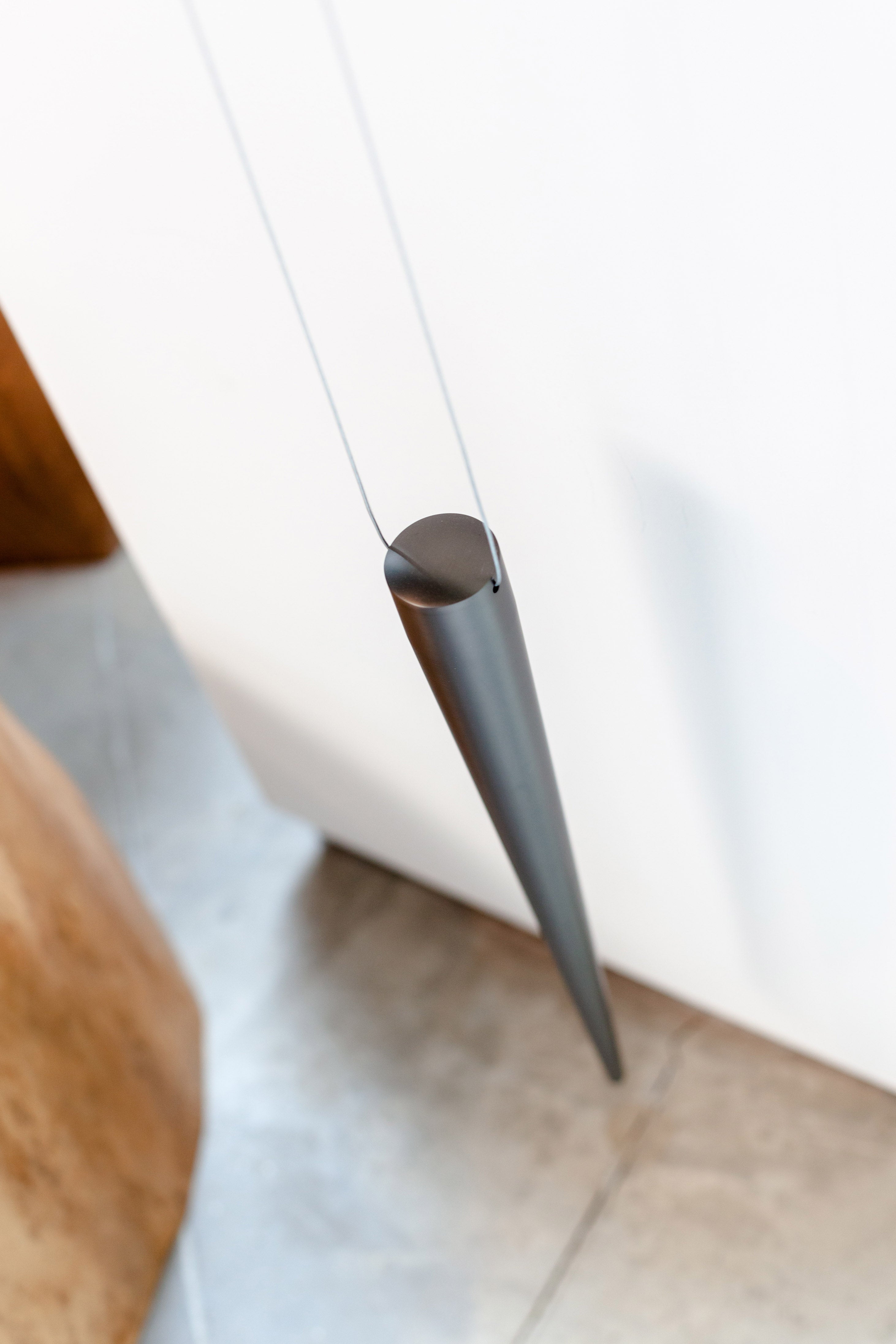 Hanging Clock PENDULO Walnut Wood with Graphite