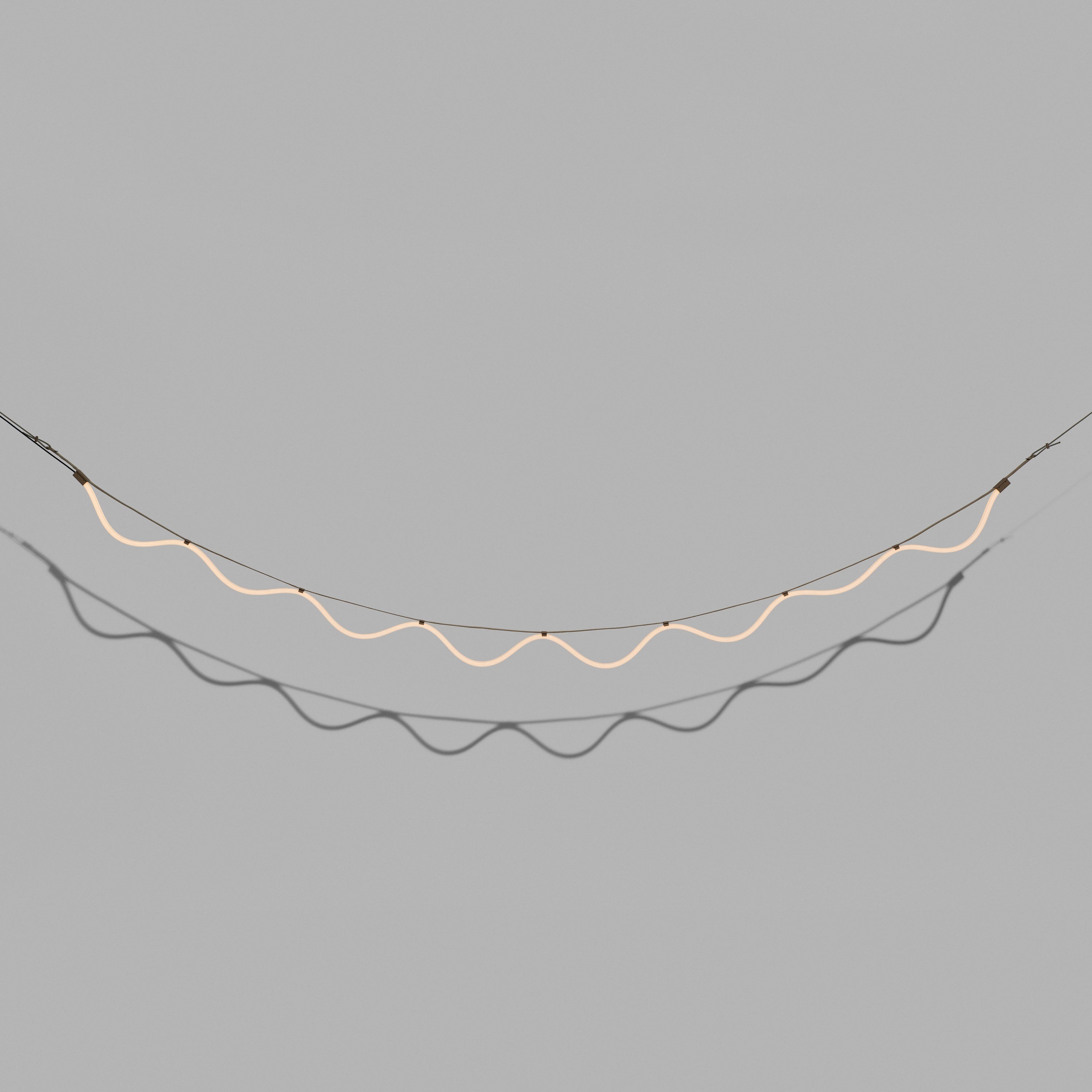 Pendelleuchte SPLINE beige mit Blau