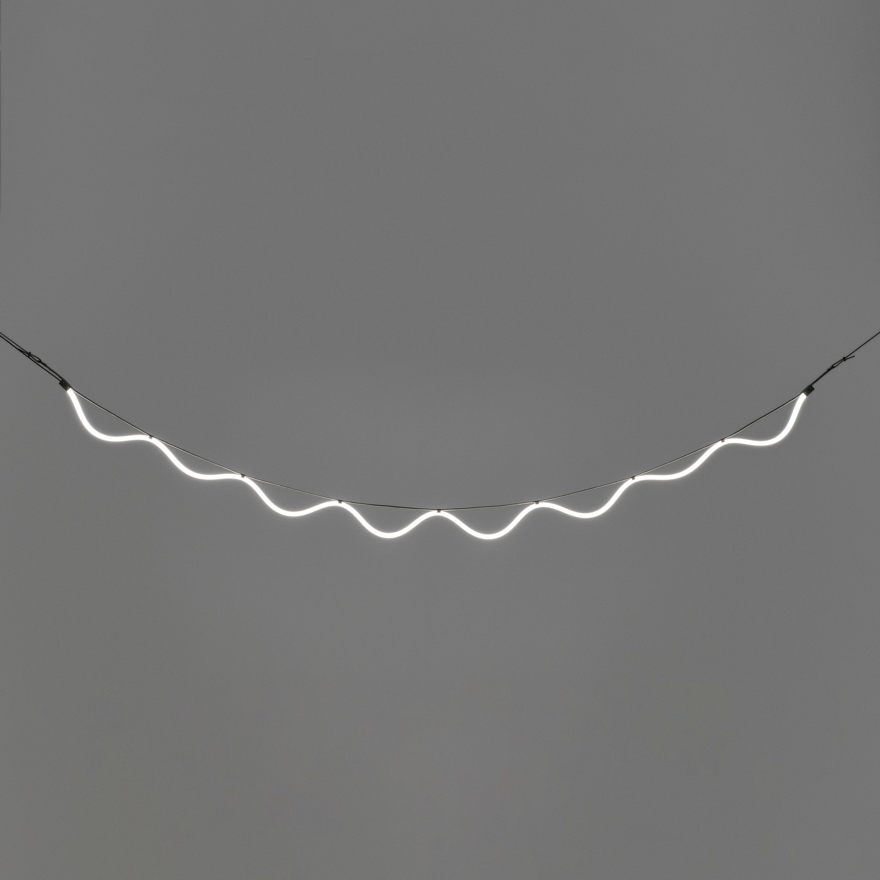 Pendelleuchte SPLINE beige mit Blau