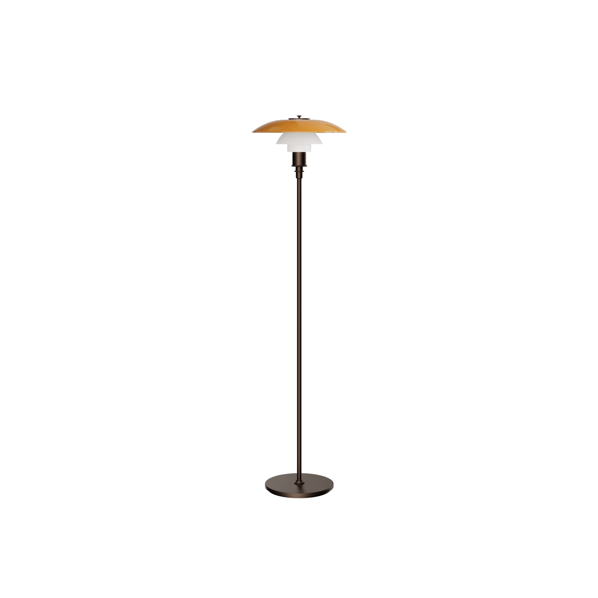 Stehlampe PH 3½-2½ bernsteinfarben