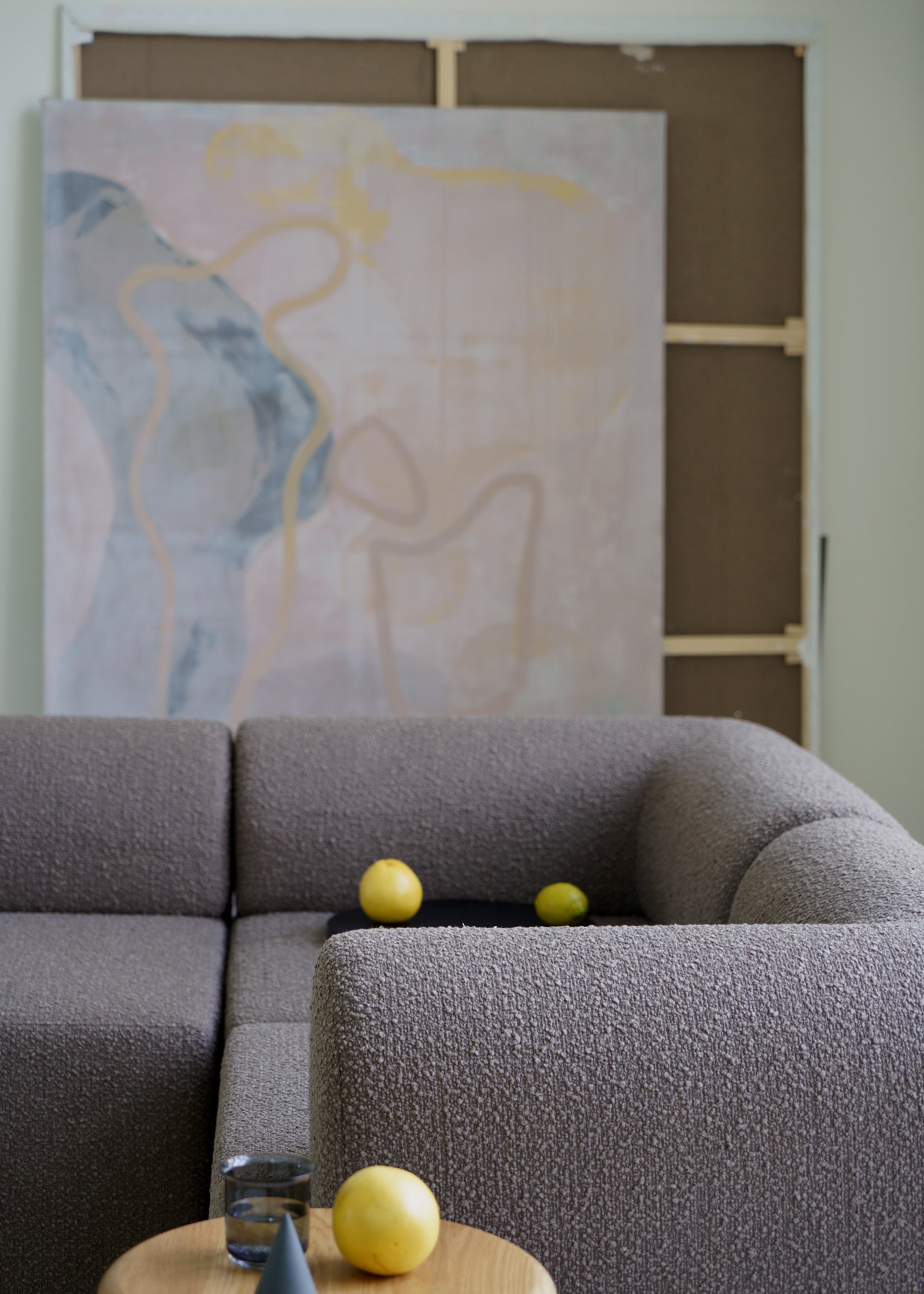 Modular Sofa TORI - Black Boucle Corner Module