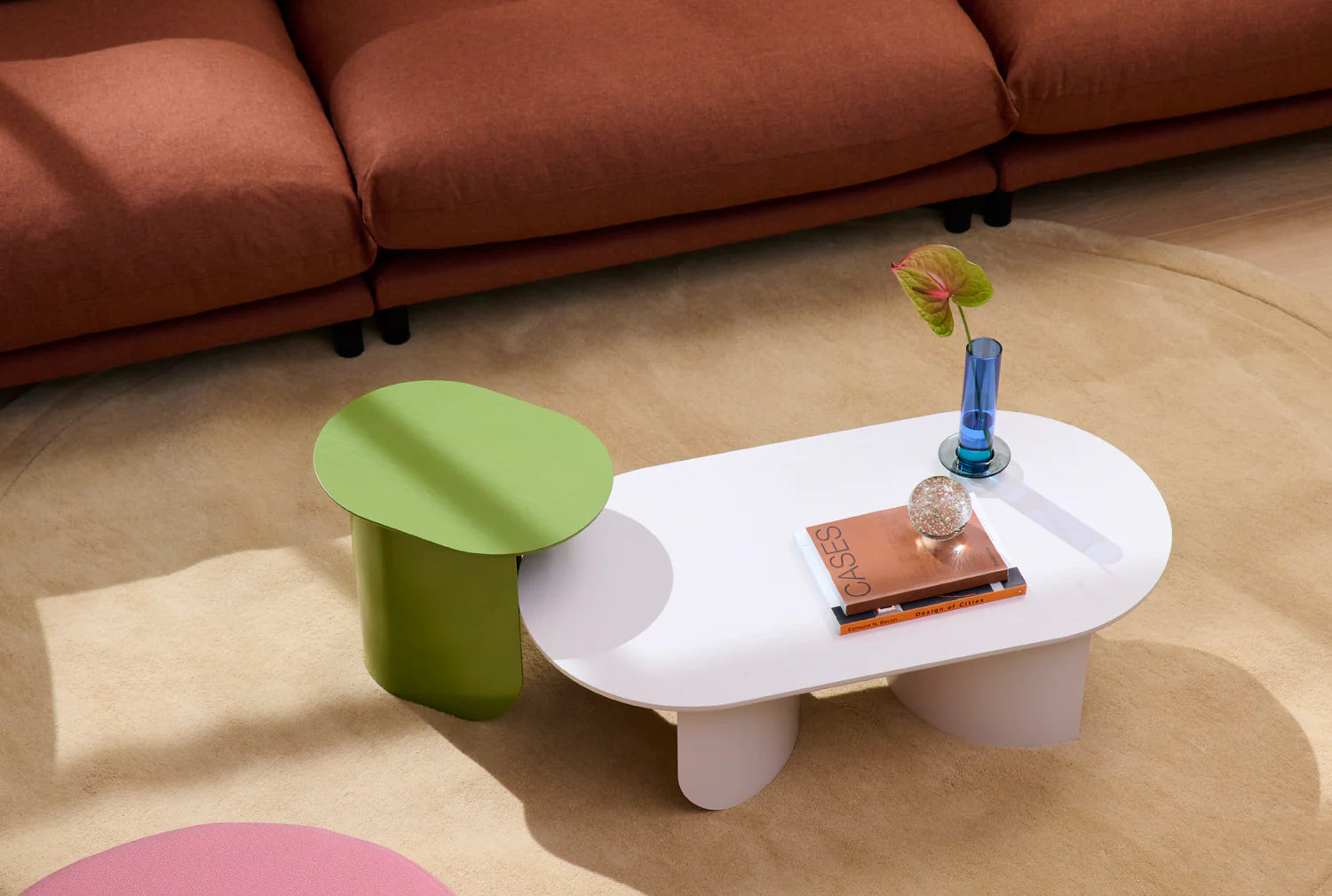 Beistelltisch PLATEAU lachsfarben