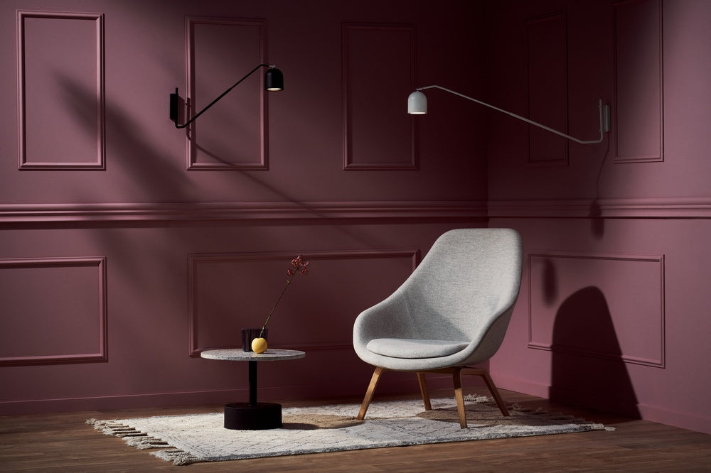 Wandleuchte mit Arm PURO weiß