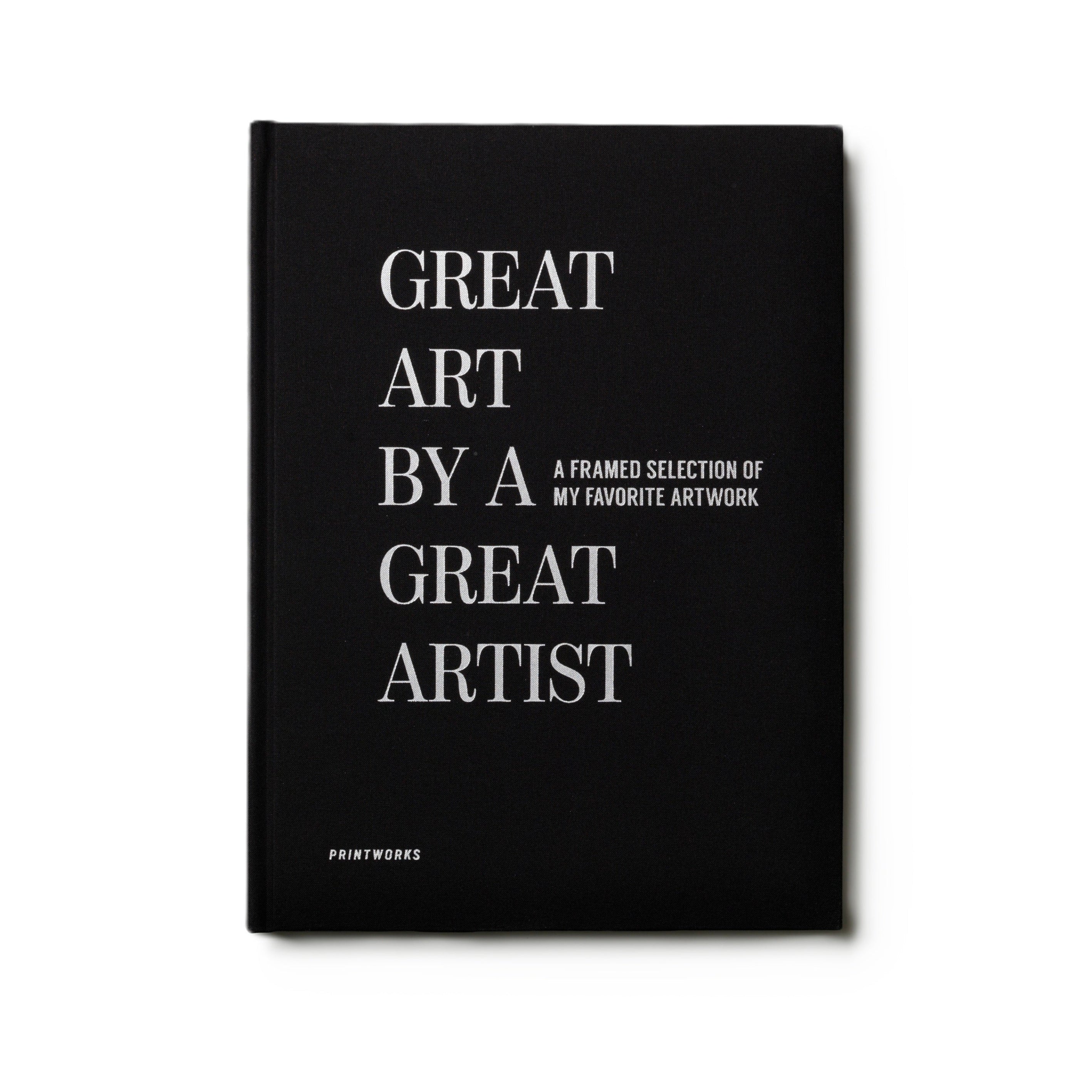 Zeichenbuch GREAT ART schwarz mit weißem Design