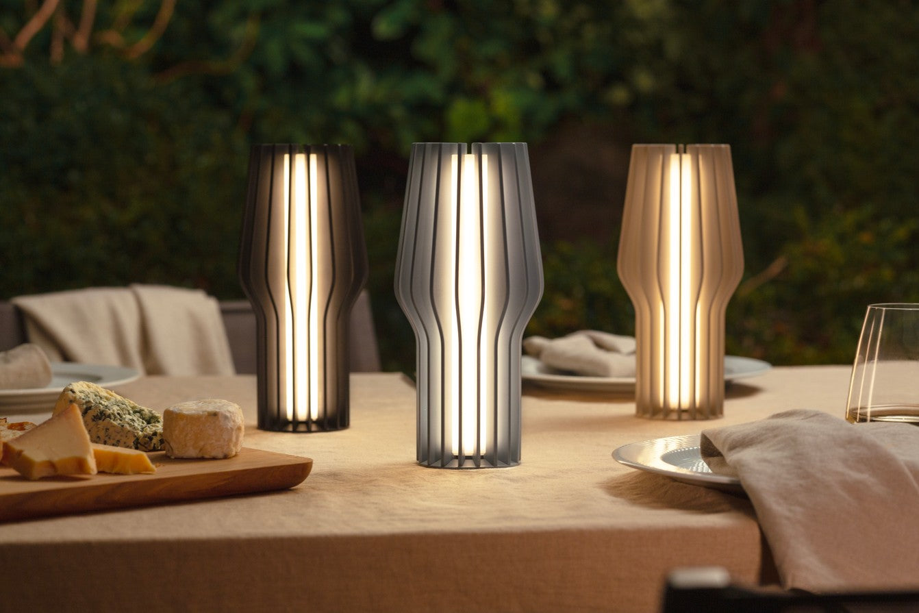 Tragbare Lampe RADIANT beige