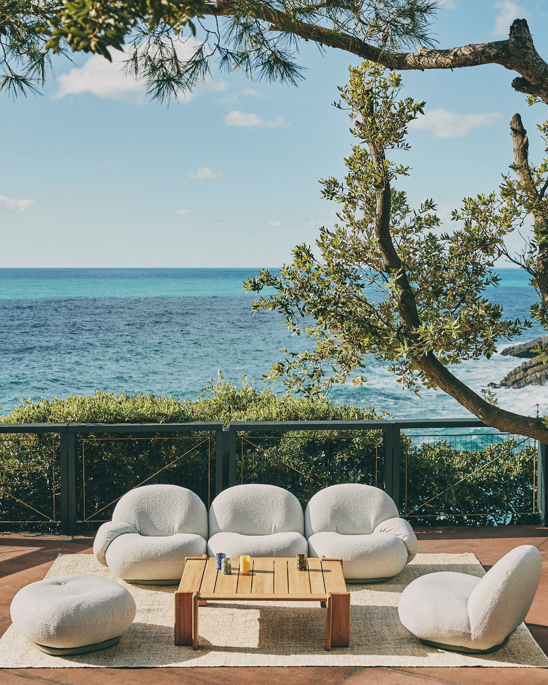 ATMOSFERA teak wood garden coffee table