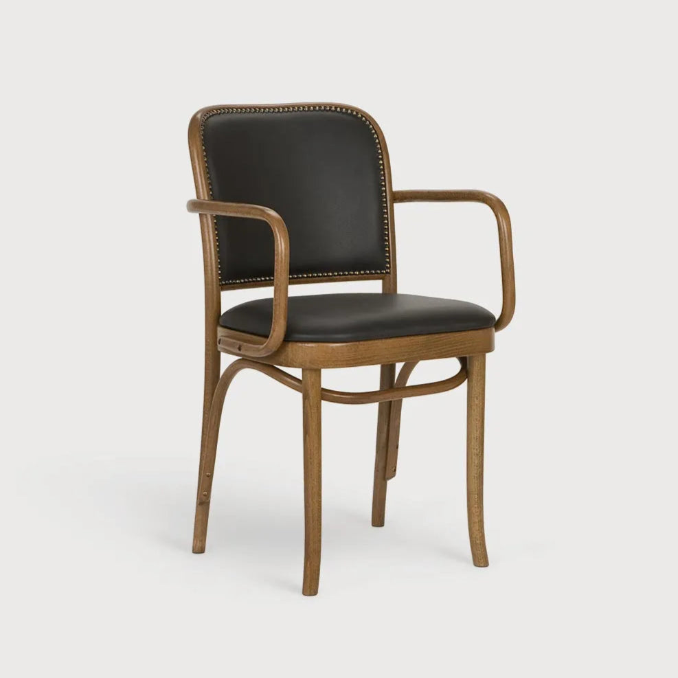 Chair with armrests B-8110 beech wood