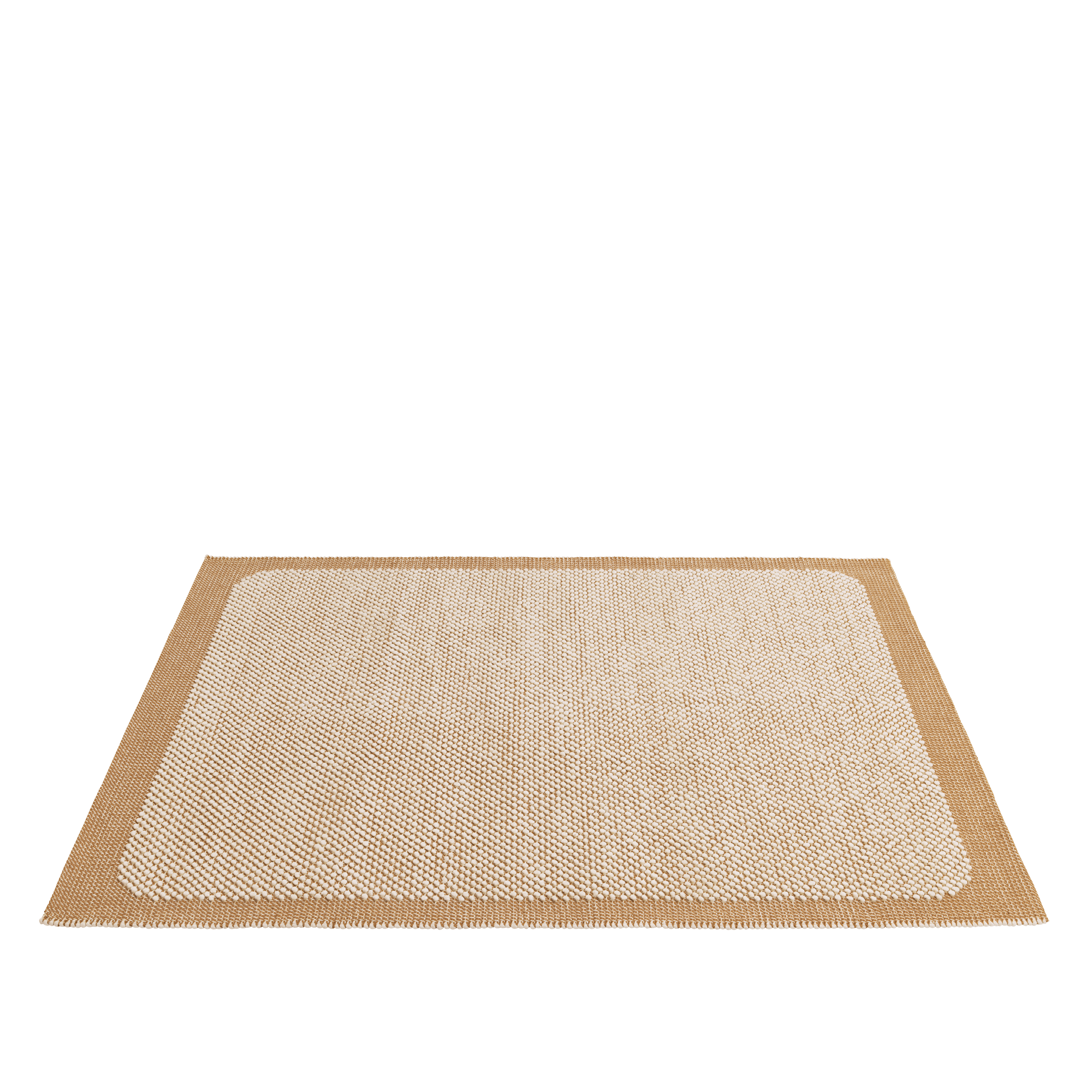 PEBBLE rug orange with beige