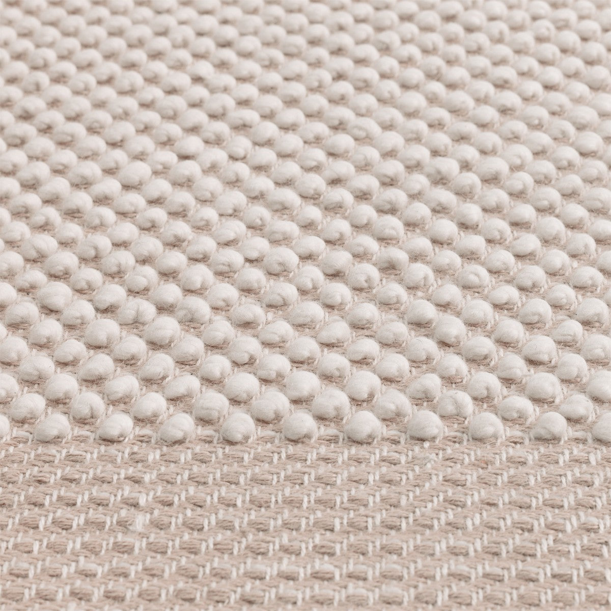 Teppich PEBBLE hellrosa mit beige