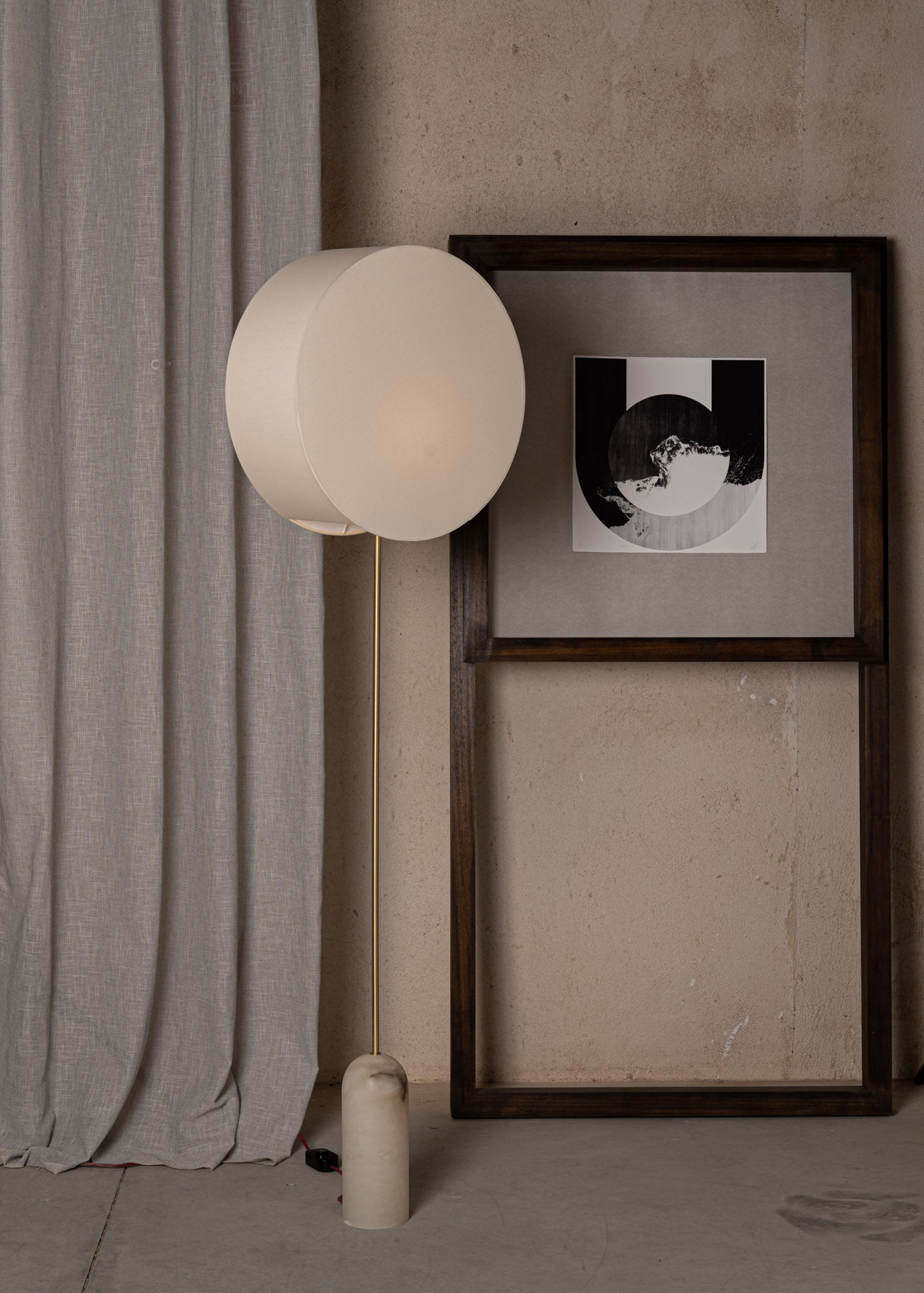 Stehlampe PENDOLO weißer Alabaster