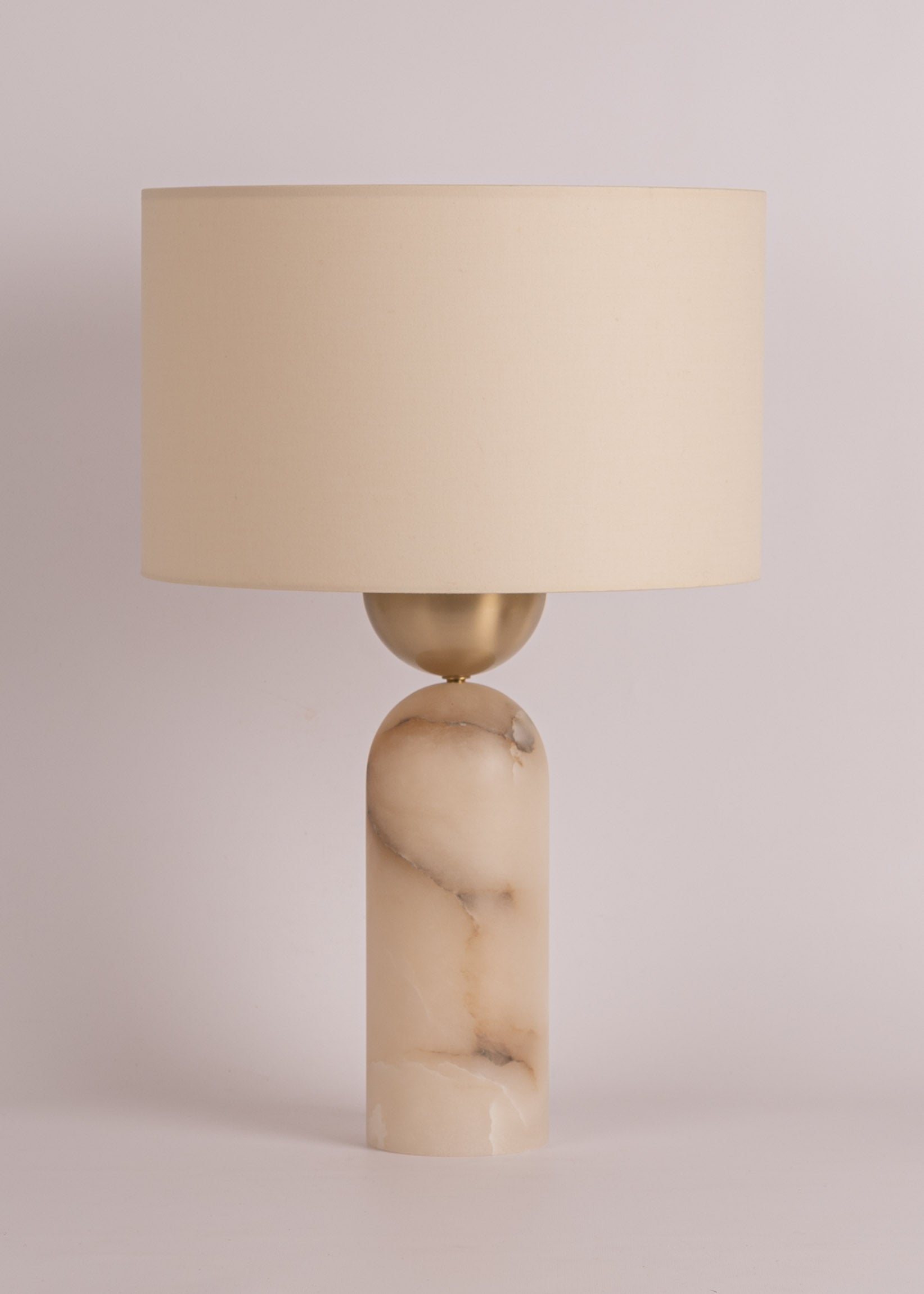 PEONA Table Lamp White Alabaster