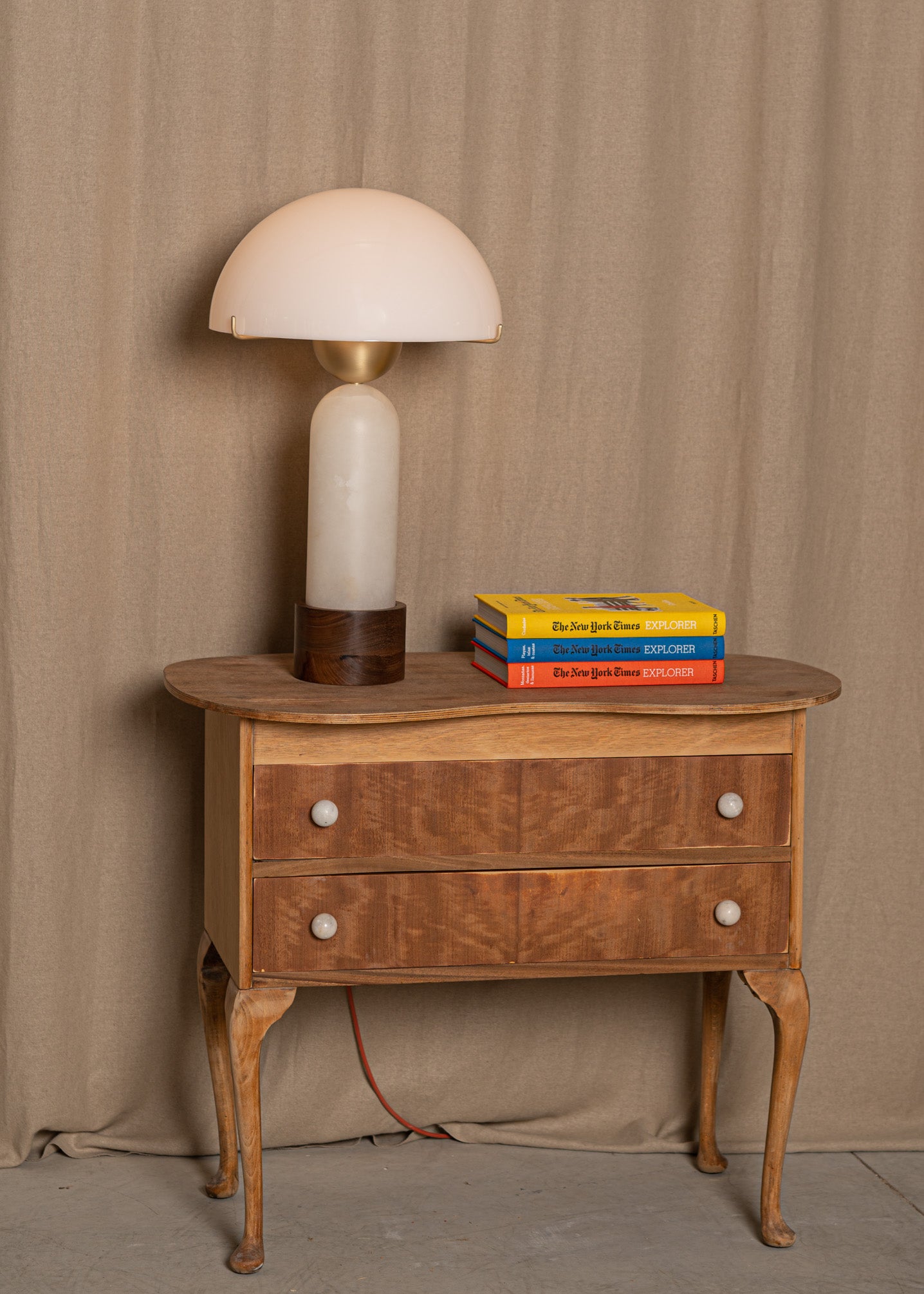 PEONO Table Lamp White Alabaster