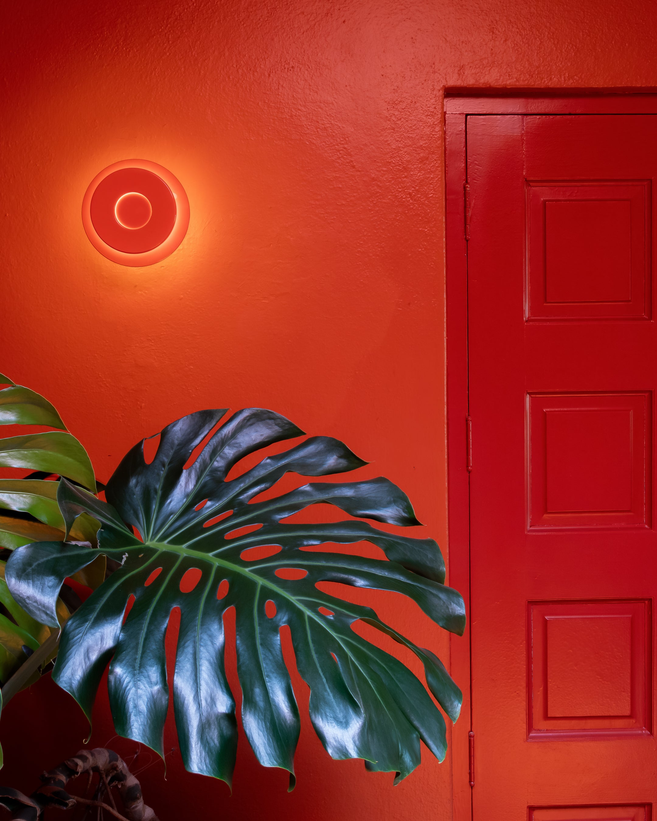 Wandleuchte LILLE in Rot-Orange