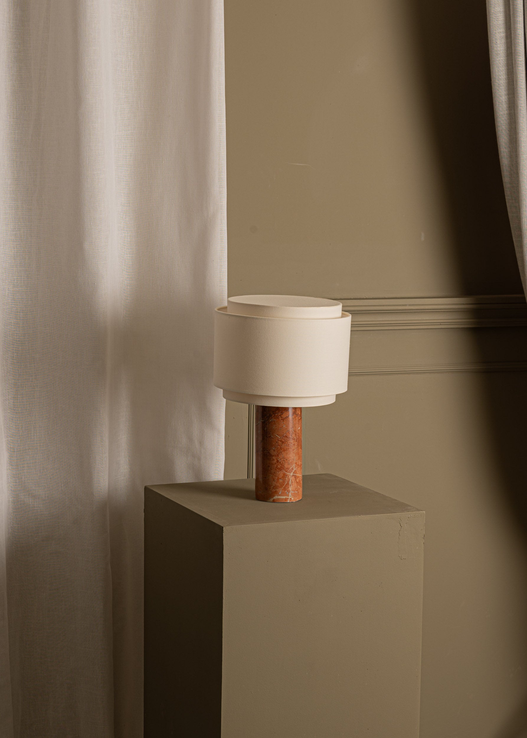 PIPITO DOUBLE table lamp red marble