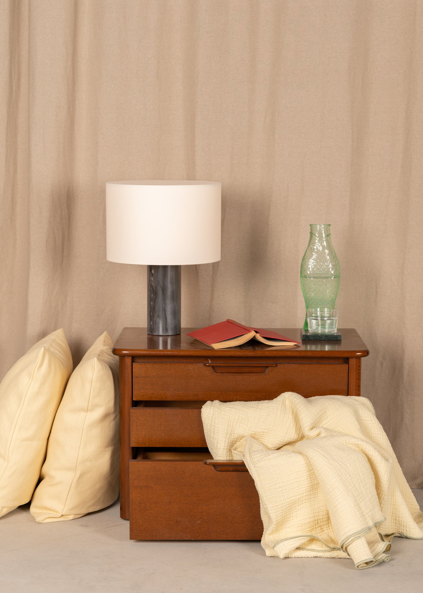 Tischlampe PIPITO schwarzer Marmor