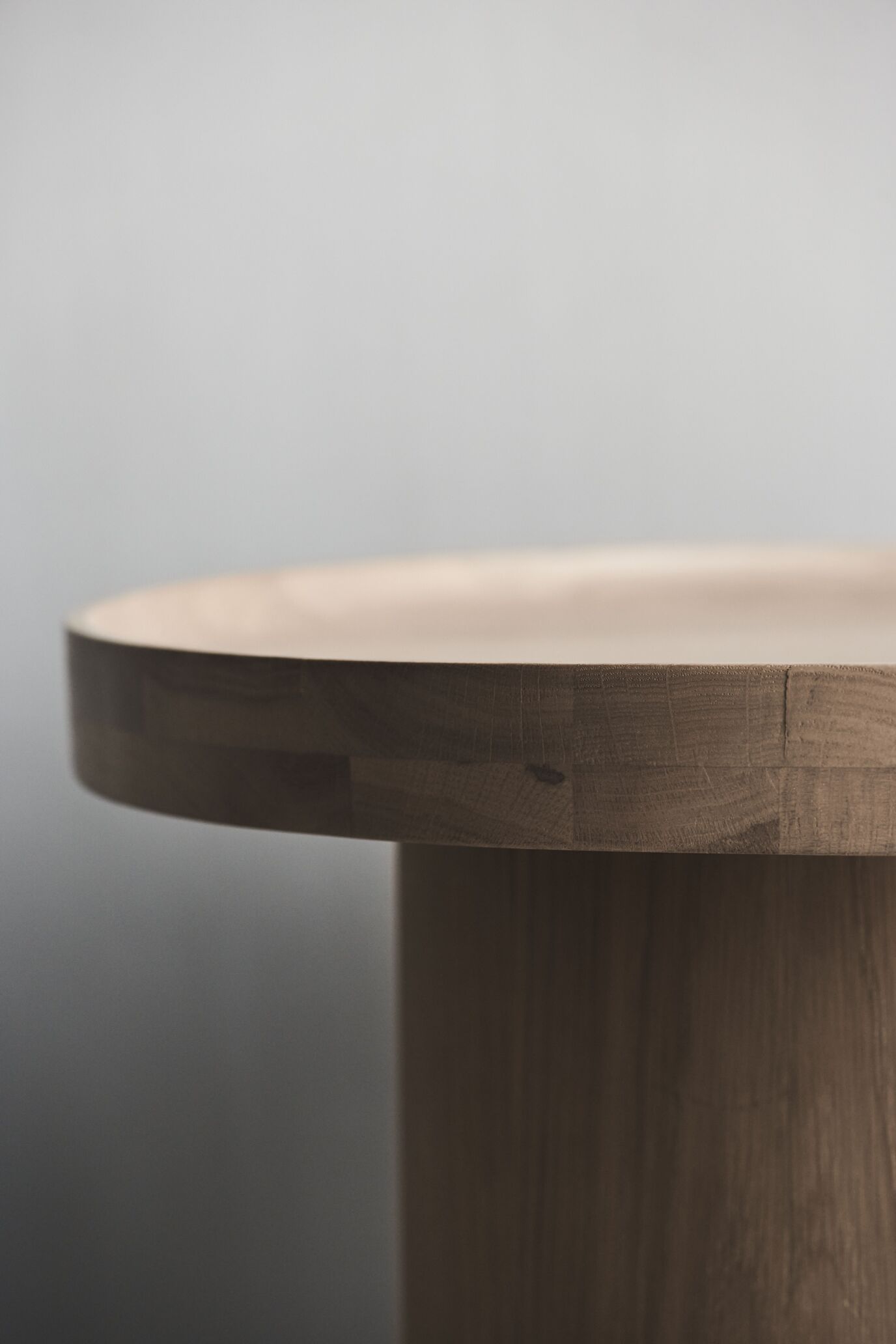 Side table plateau oak wood