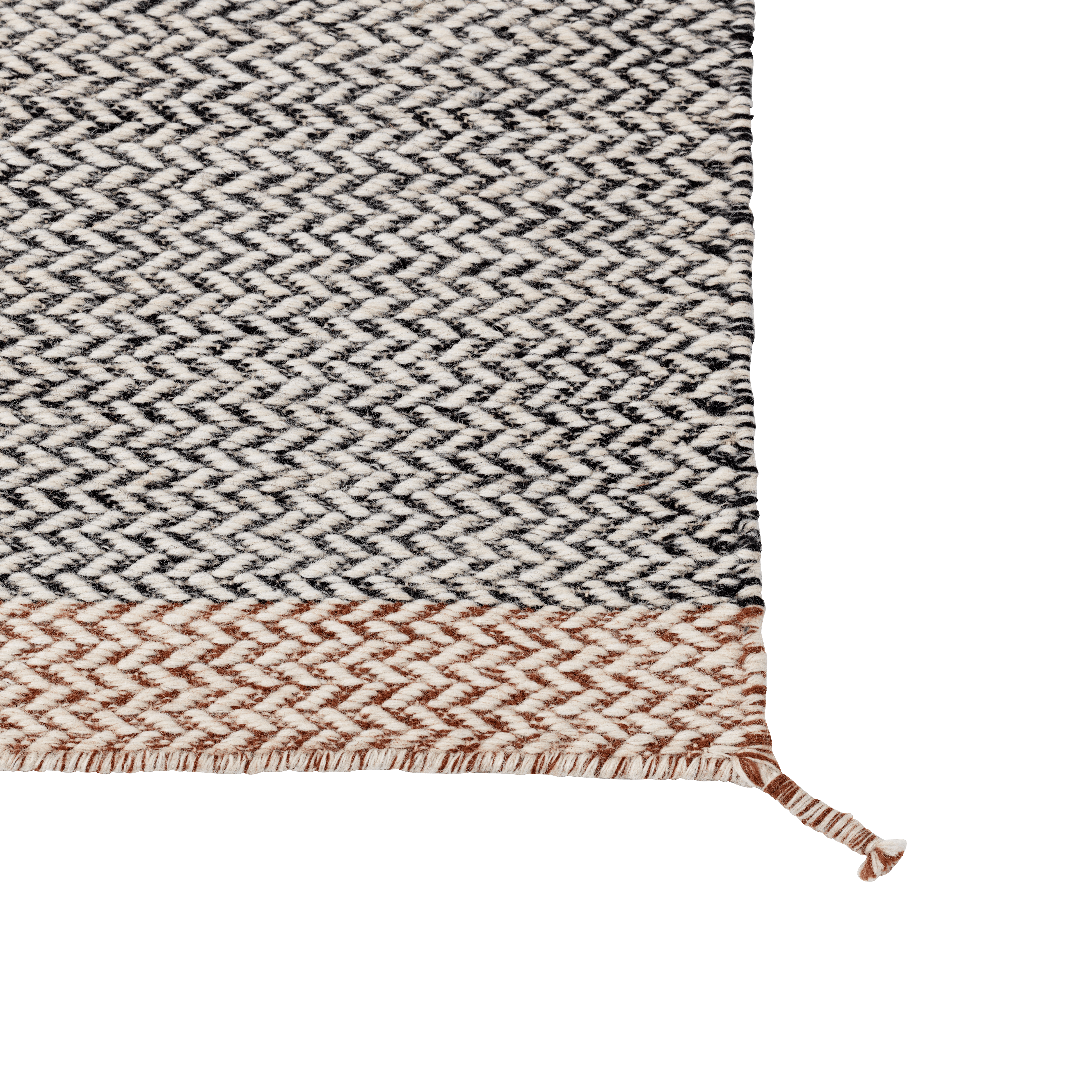 Teppich PLY schwarz-weiß