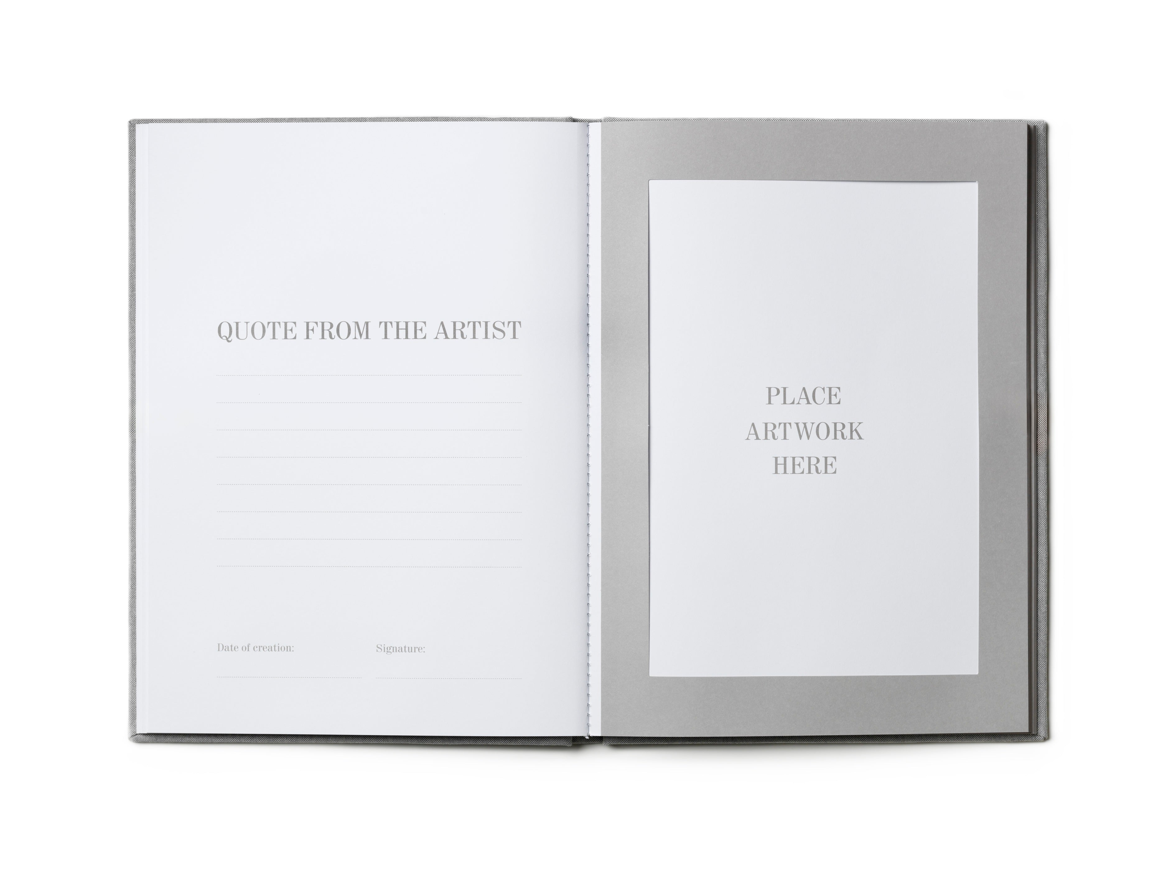 GREAT ART Gray and Black Drawing Album