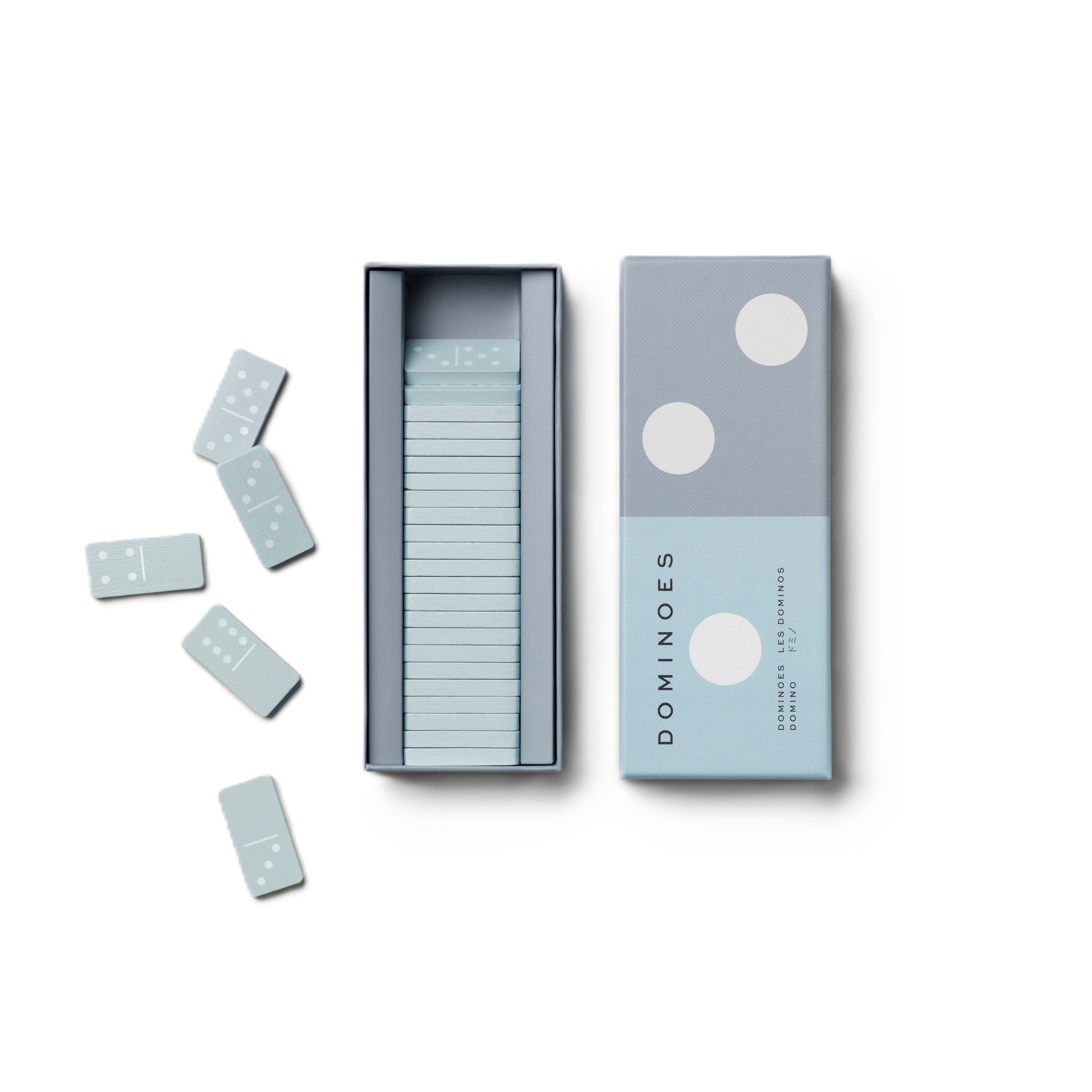 Gra DOMINO grau mit Blau